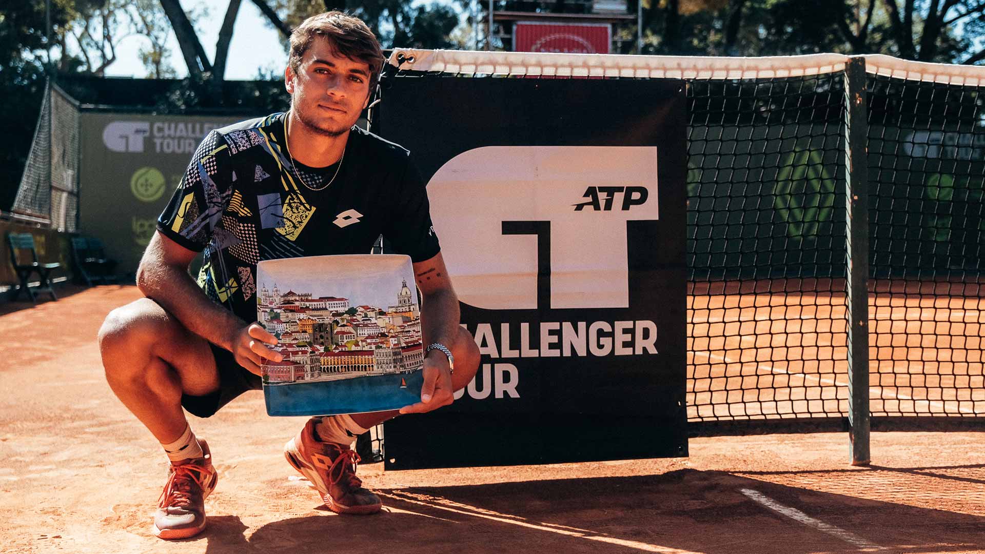 Flavio Cobolli wins the Challenger 75 event in Lisbon, Portugal.
