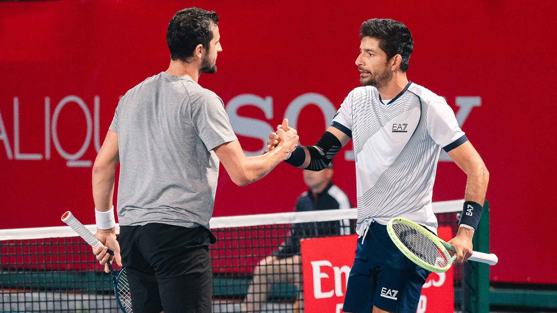 Mate Pavic and Marcelo Arevalo were teaming for the first time this week.