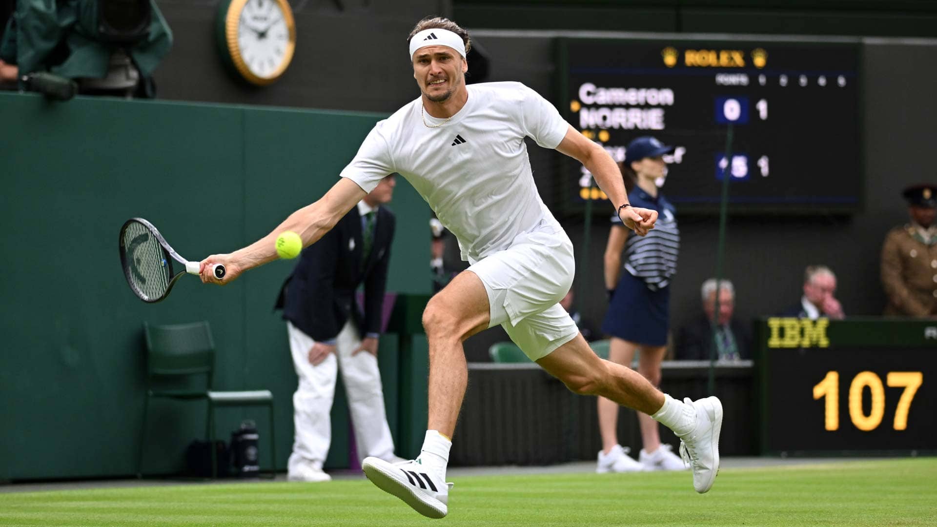 Alexander Zverev is bidding for his first Wimbledon quarter-final this fortnight.