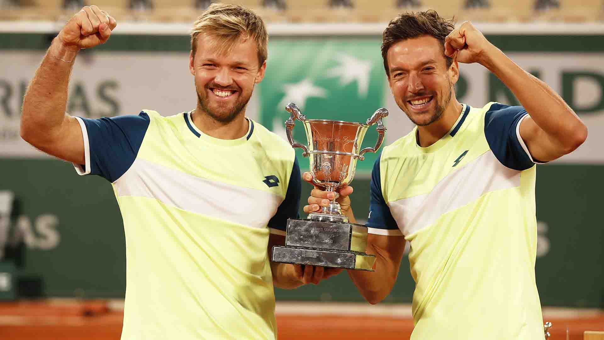 Kevin Krawietz and Andreas Mies beat three consecutive seeded teams to lift the Roland Garros trophy.