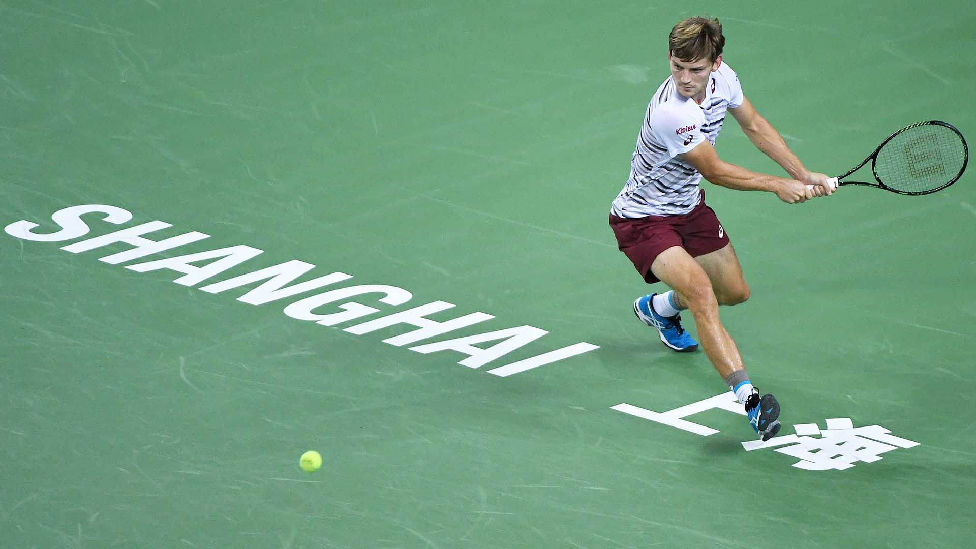 David Goffin advanced to the Rolex Shanghai Masters quarter-finals for the first time in 2016.