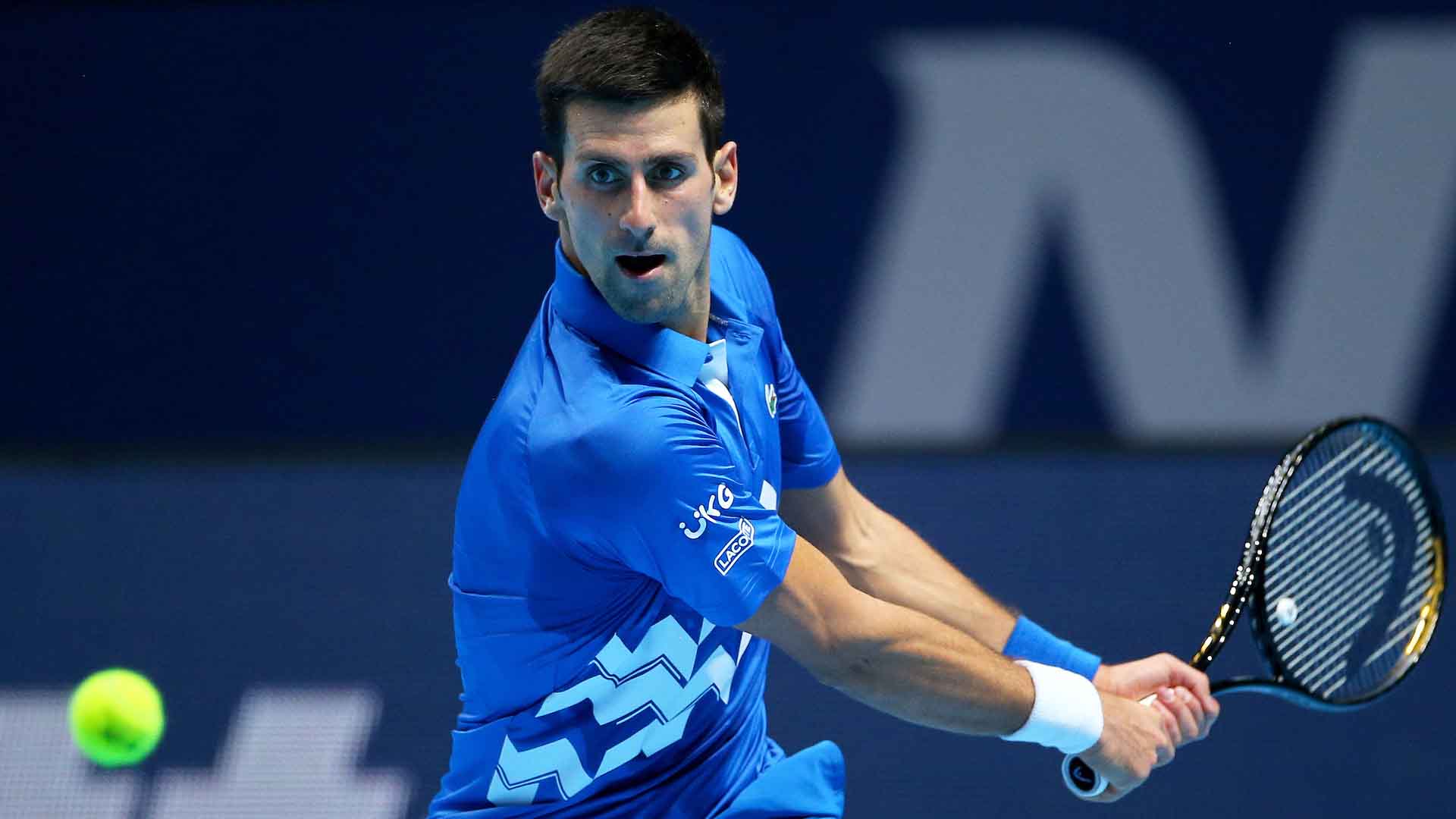 Novak Djokovic will face Alexander Zverev for a place in the Nitto ATP Finals semi-finals on Friday.