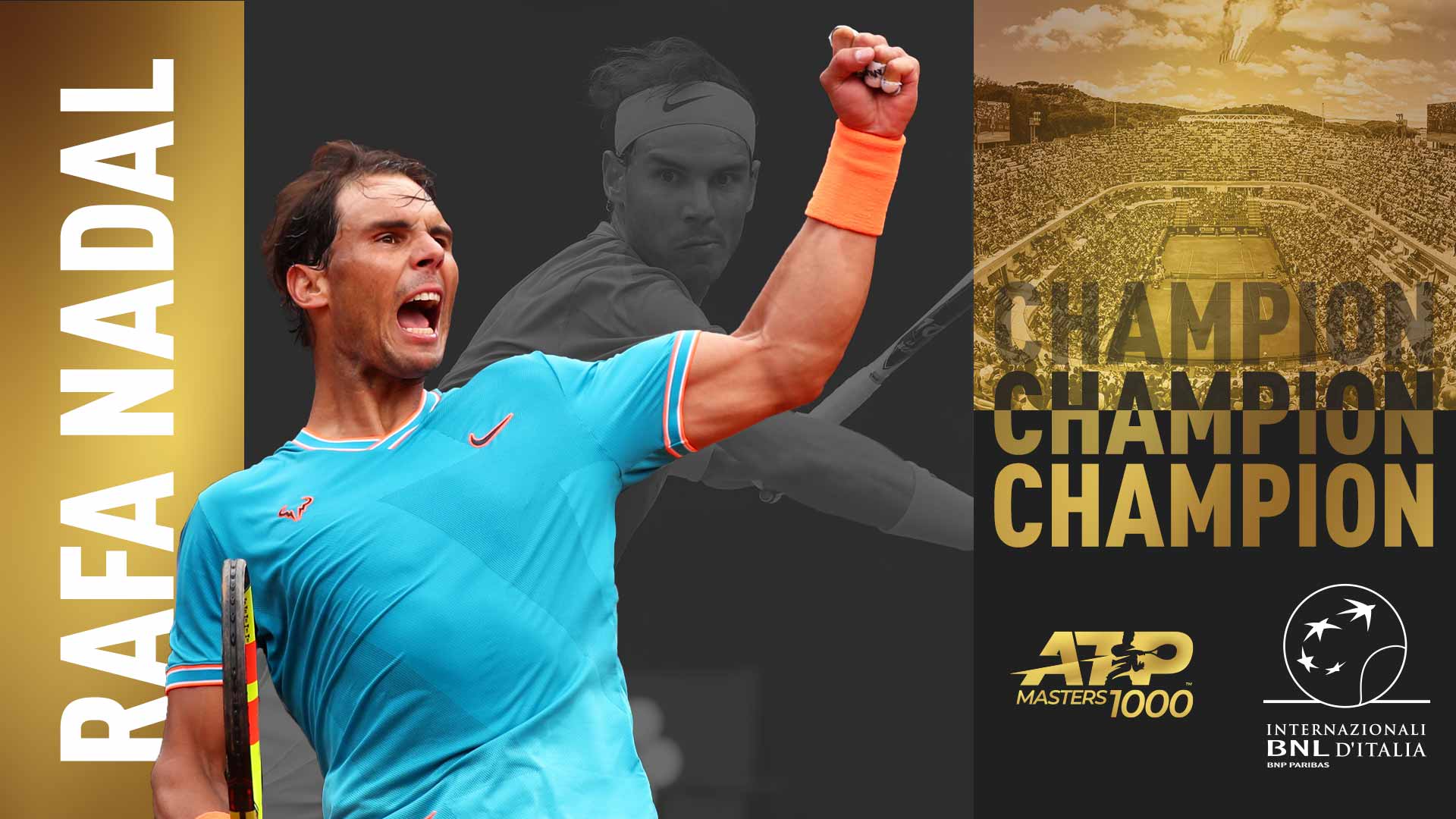 Rafael Nadal wins his ninth Rome title on Sunday.