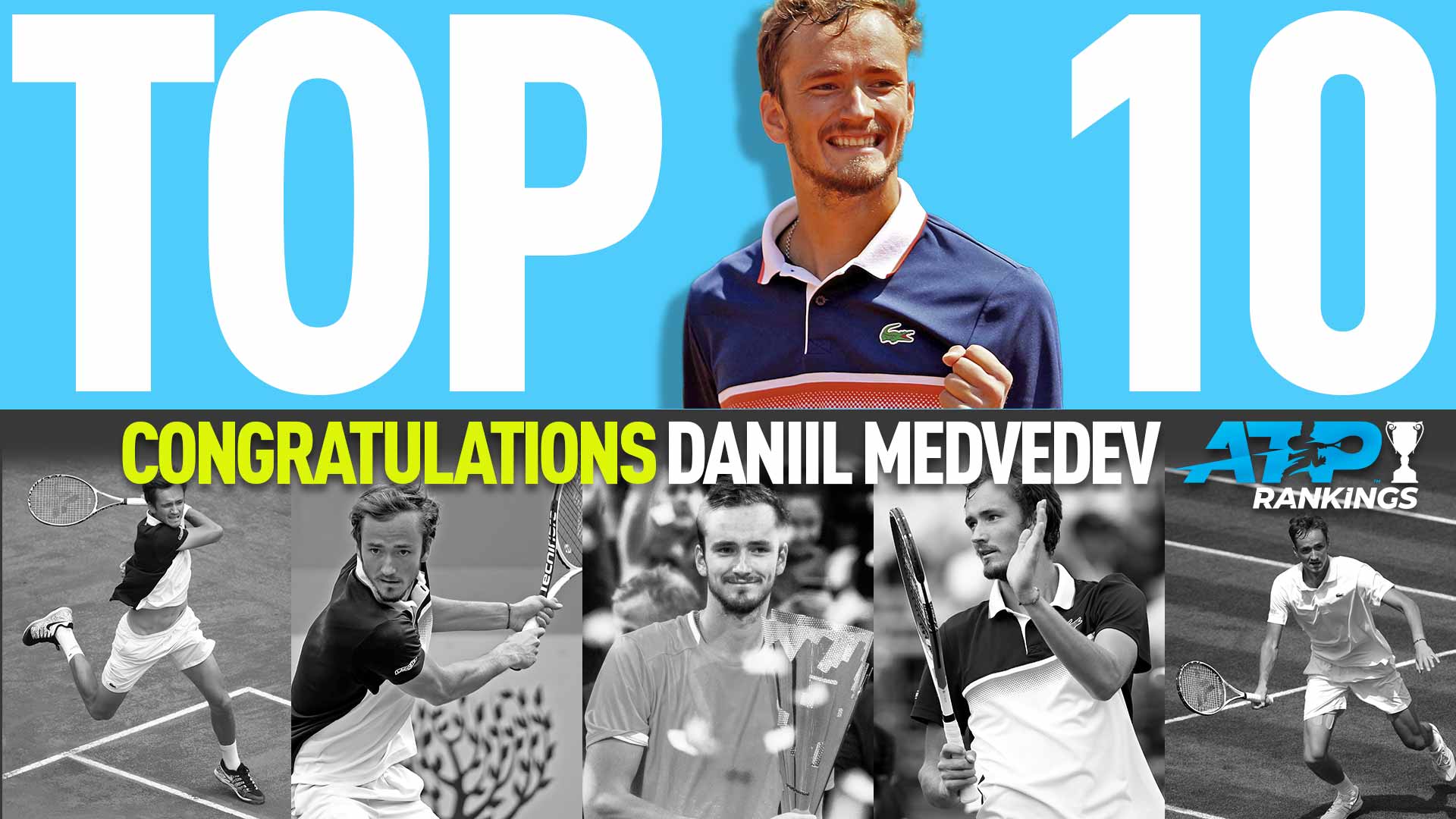 Behind A Renewed Mindset, Daniil Medvedev Cracks The Top 10 ATP Tour Tennis