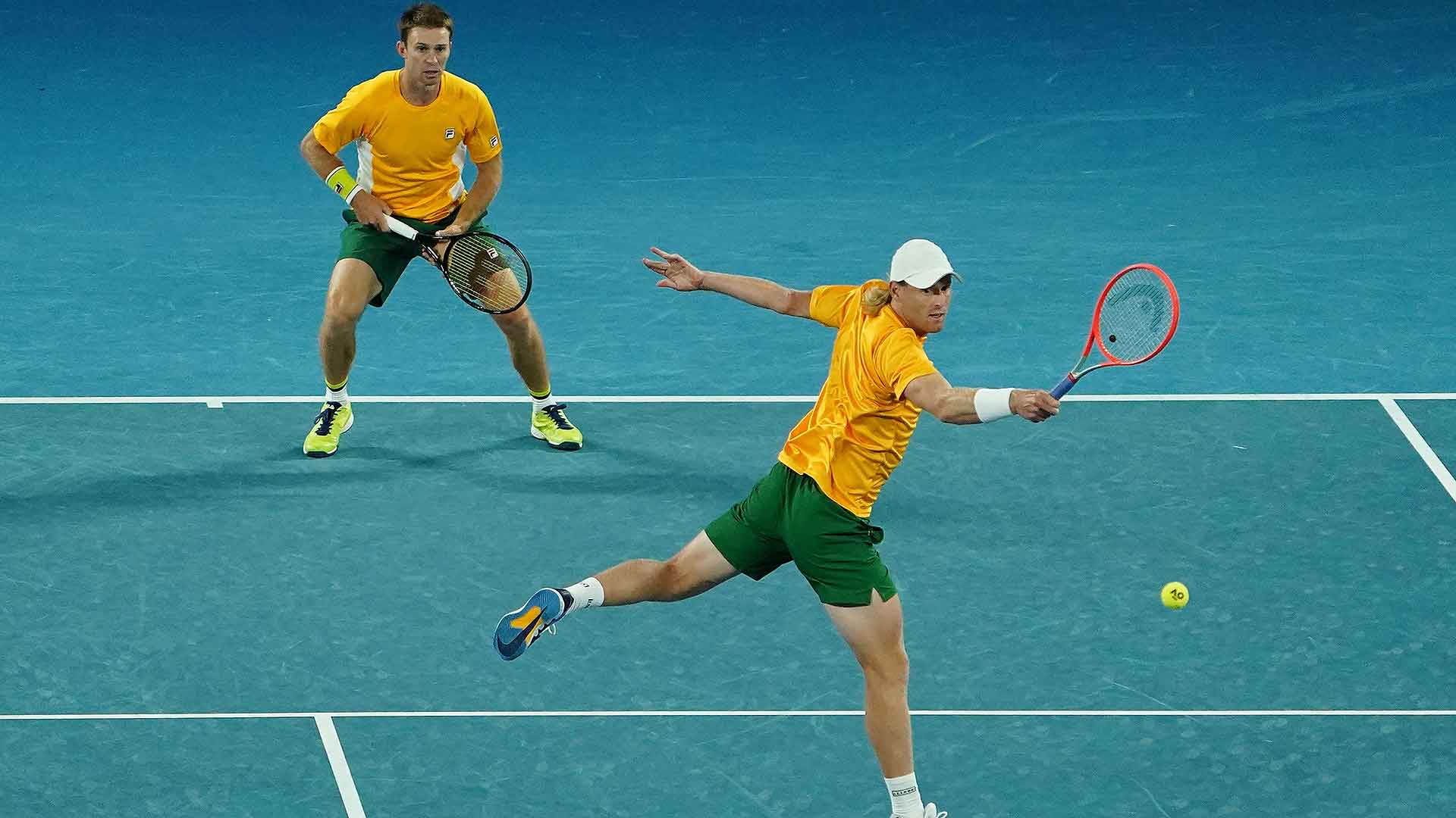 John Peers and Luke Saville Clinch Tense Decider For Australias First Tie Win At ATP Cup ATP Tour Tennis