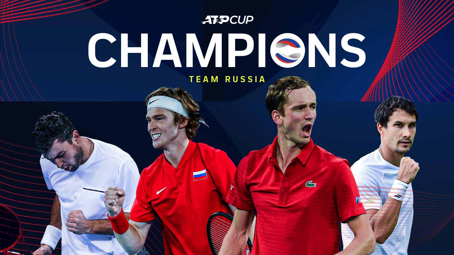 Daniil Medvedev Clinches ATP Cup Title For Russia ATP Tour Tennis