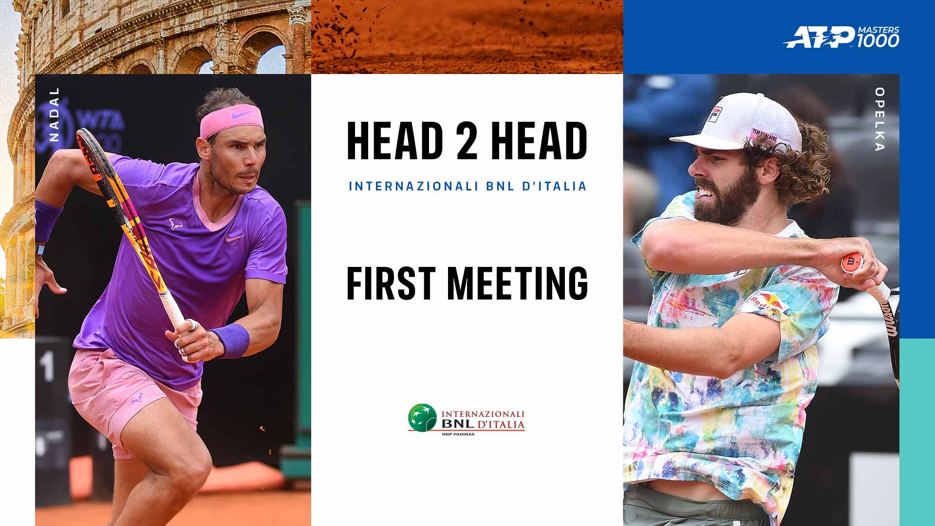 Preview Nadal and Opelka Beat The Rain, But Who Will Triumph In Rome? ATP Tour Tennis