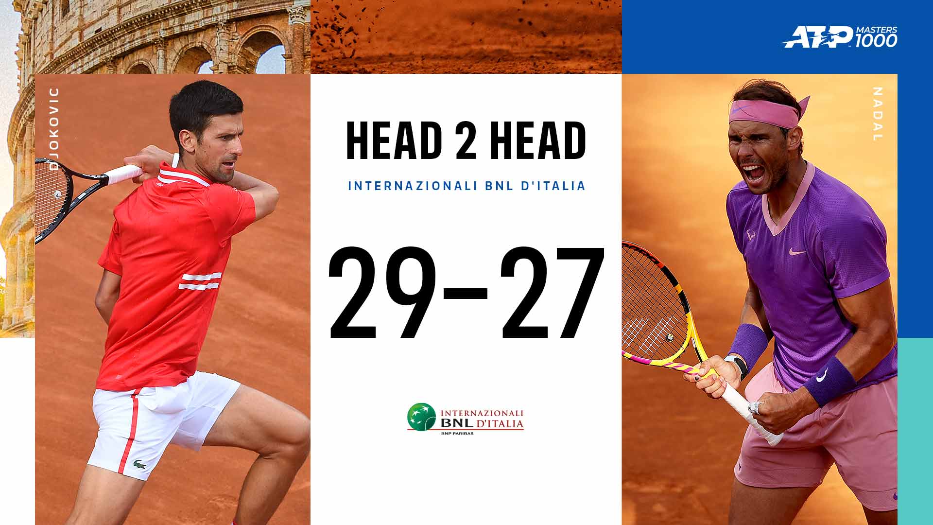 Preview Djokovic vs Nadal The Eternal Duo In The Eternal City ATP Tour Tennis