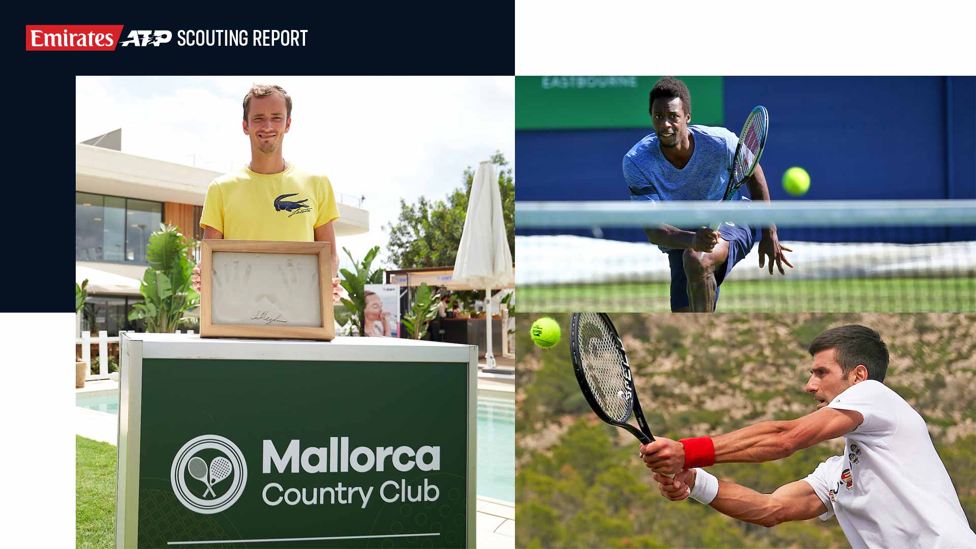 Scouting Report Medvedev and Djokovic Playing In Mallorca, Monfils Leads Eastbourne Field ATP Tour Tennis