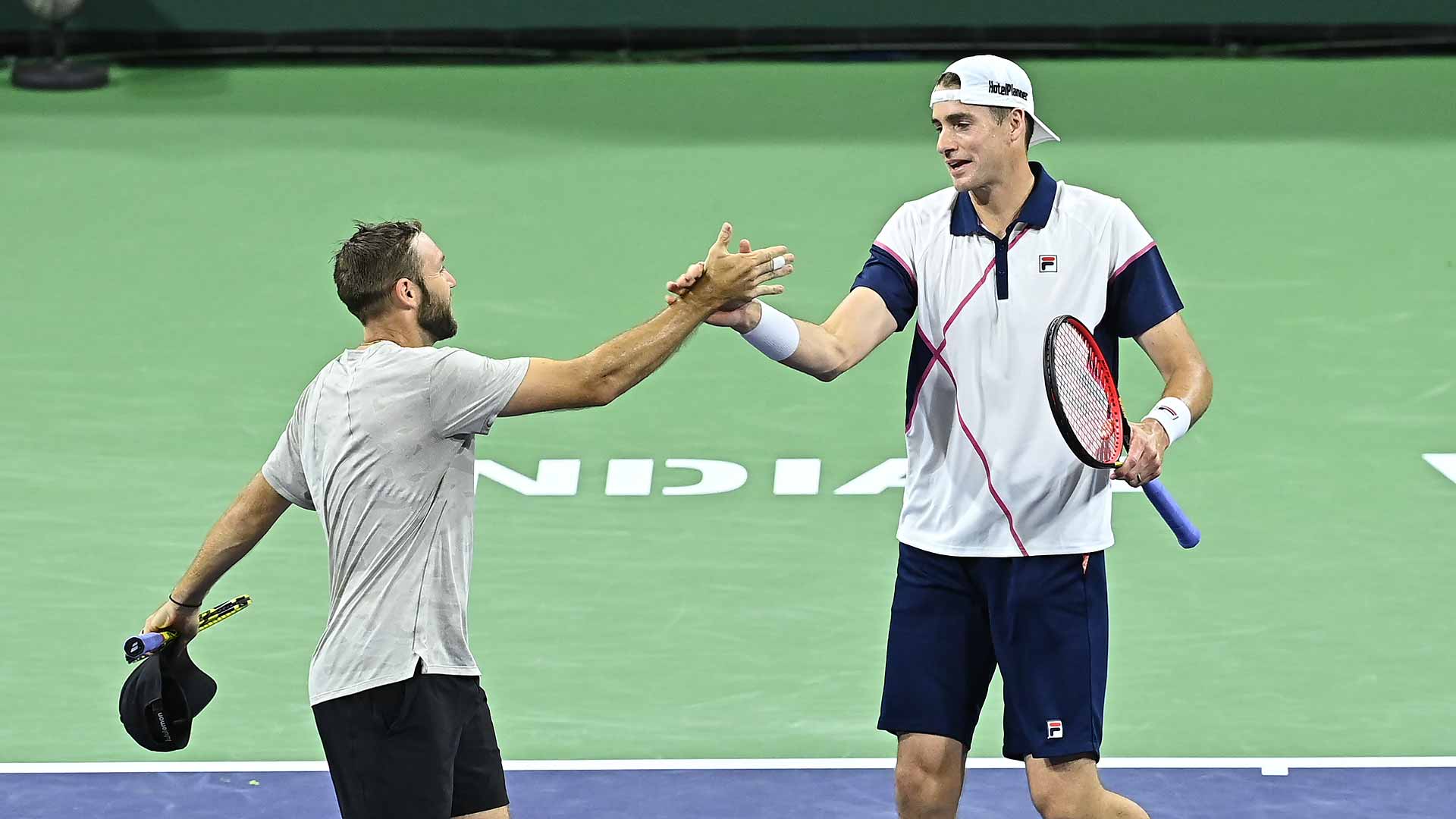 John Isner/Jack Sock Overcome Feliciano Lopez/Stefanos Tsitsipas In Indian Wells ATP Tour Tennis