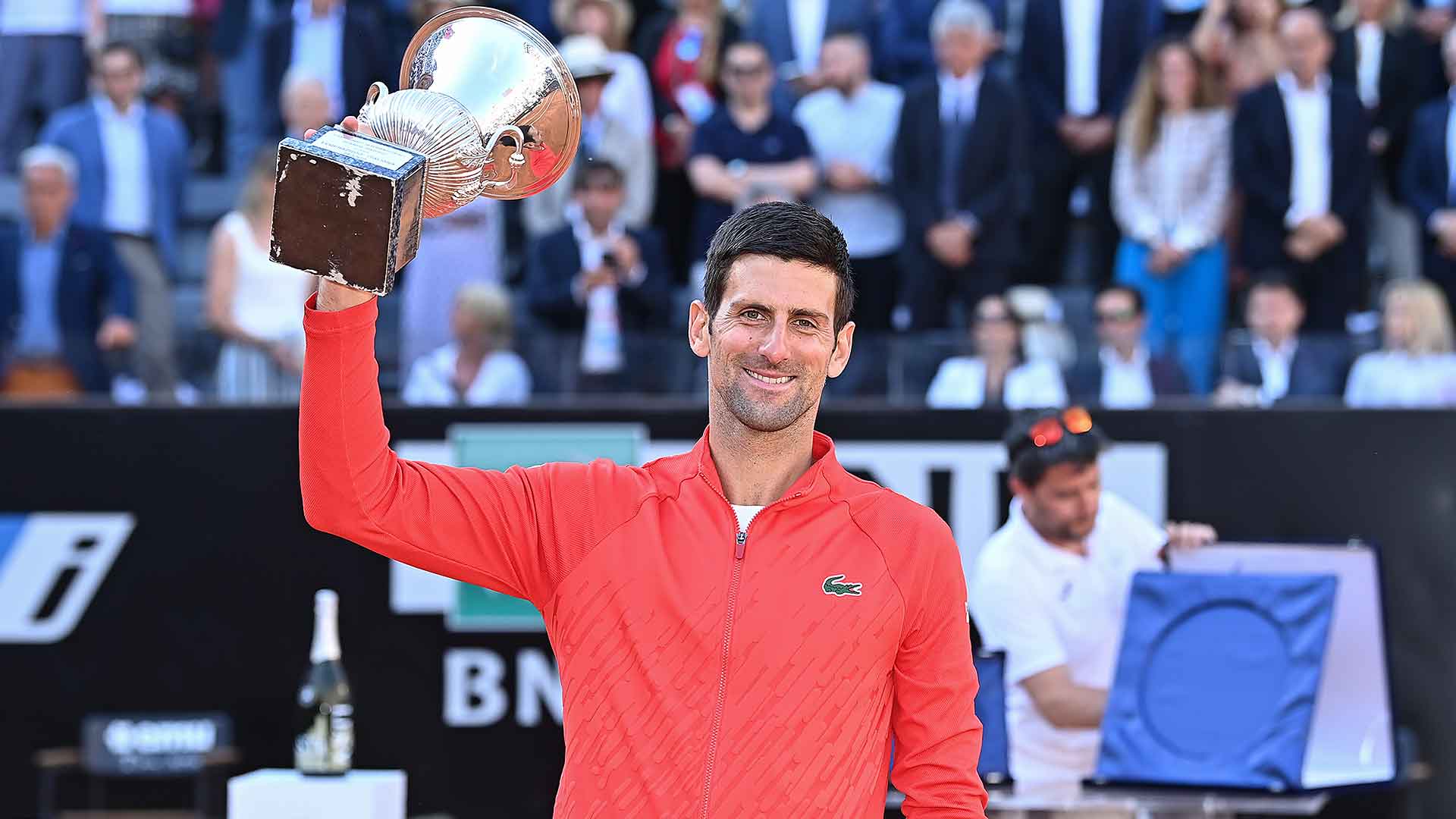 Novak Djokovic Defeats Stefanos Tsitsipas In Rome For Record-Extending 38th Masters 1000 Title ATP Tour Tennis