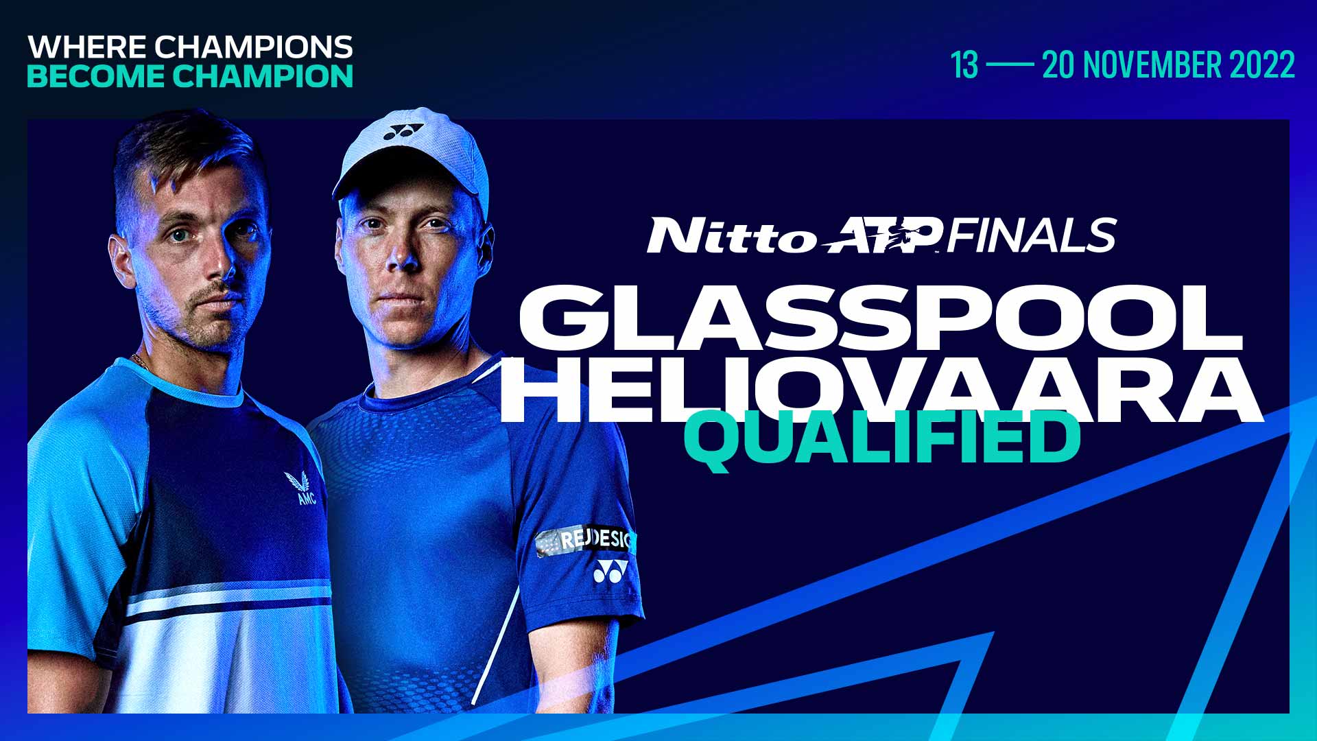 Glasspool/Heliovaara To Make Nitto ATP Finals Debut ATP Tour Tennis
