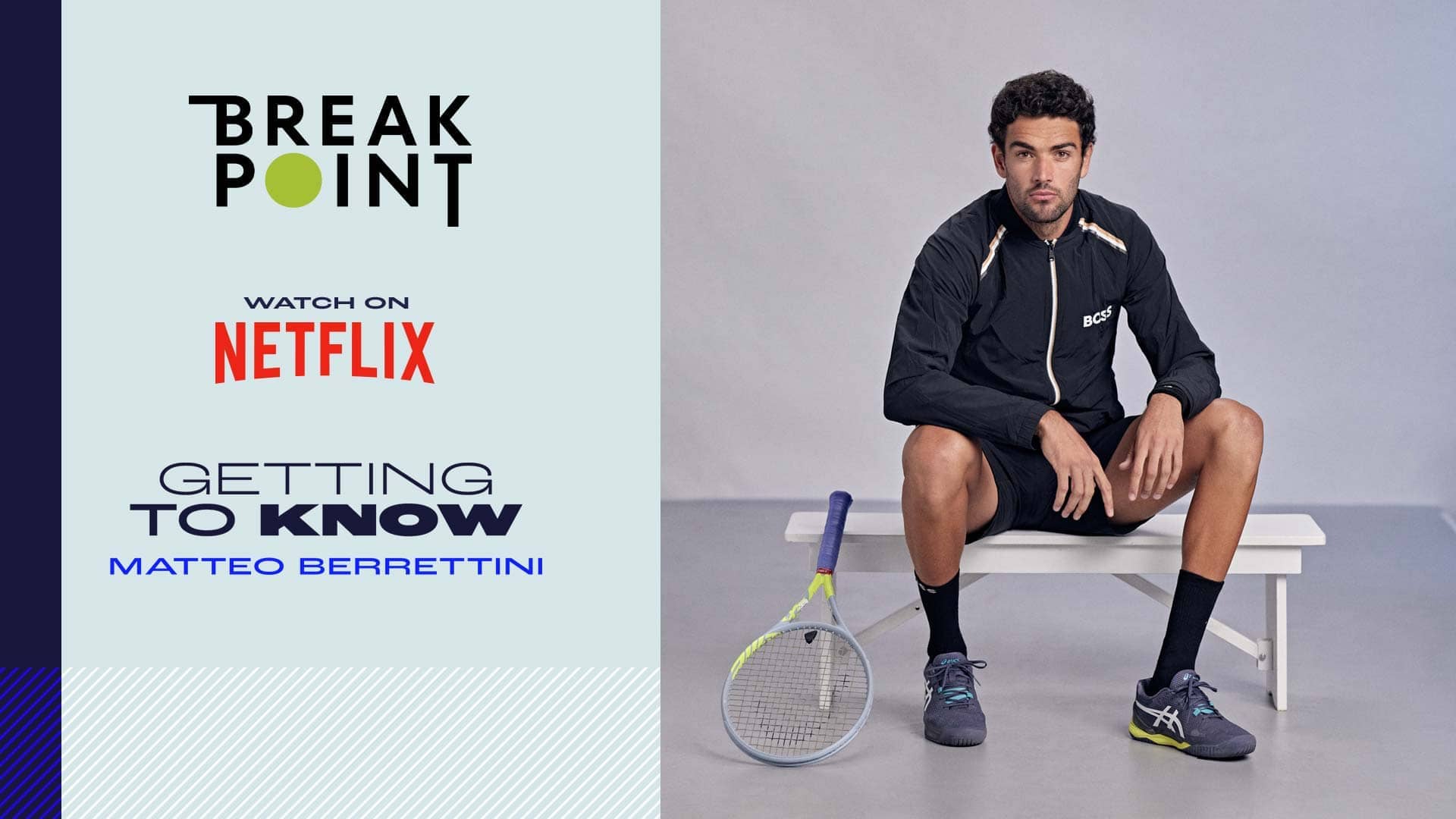 Matteo Berrettini Getting To Know The Netflix Break Point Star ATP Tour Tennis