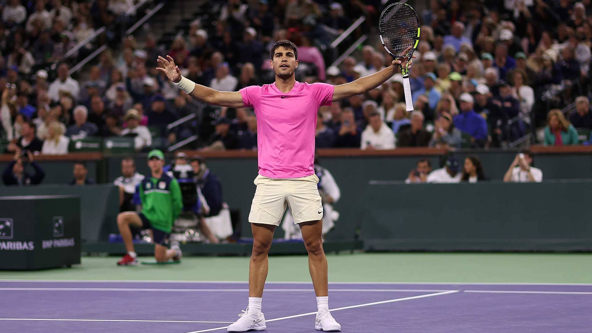 Carlos Alcaraz Beats Auger-Aliassime For First Time To Return To Indian Wells SFs ATP Tour Tennis