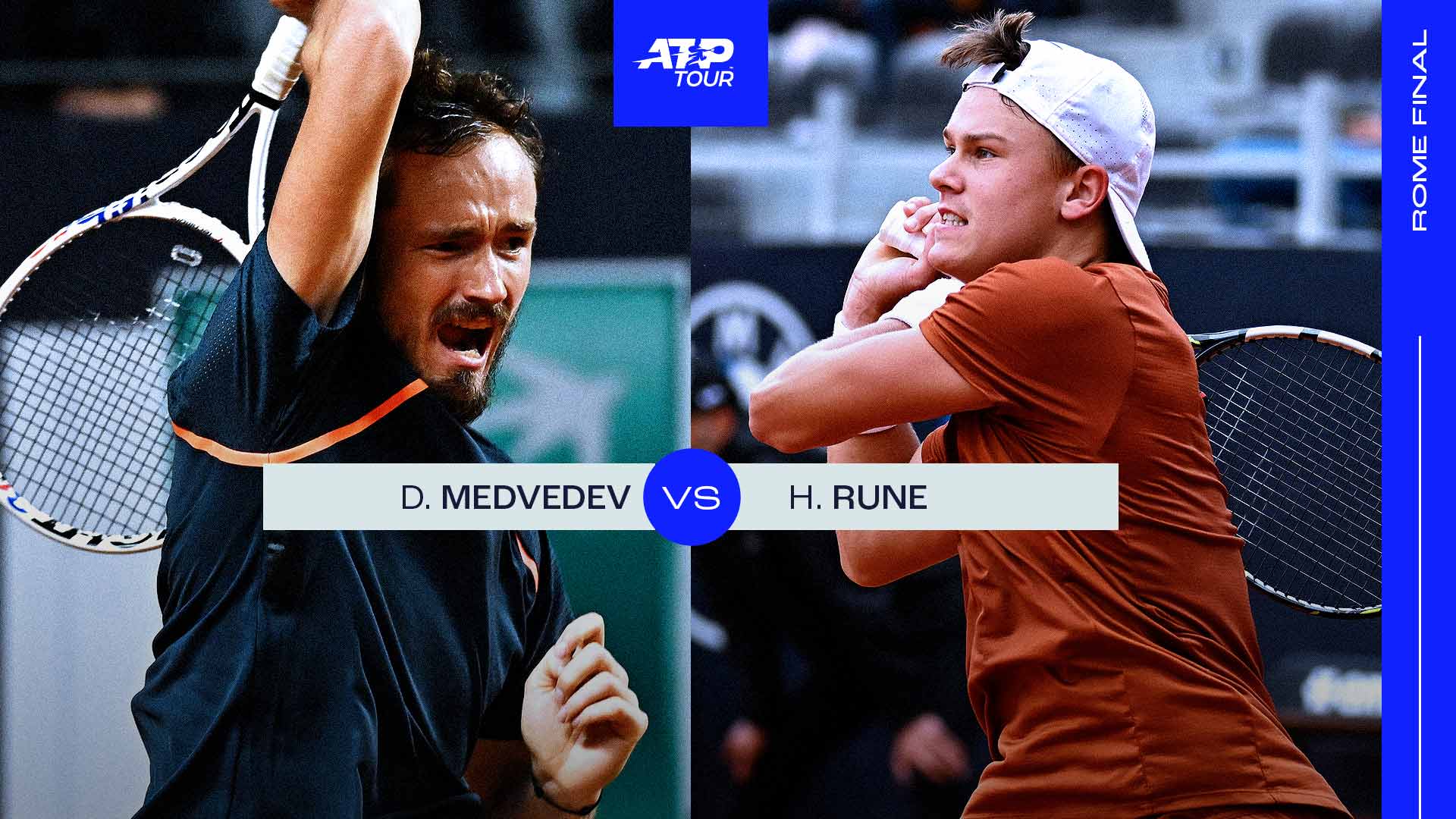 Preview Will Holger Rune Stop Daniil Medvedevs Clay Breakthrough In Rome Final? ATP Tour Tennis