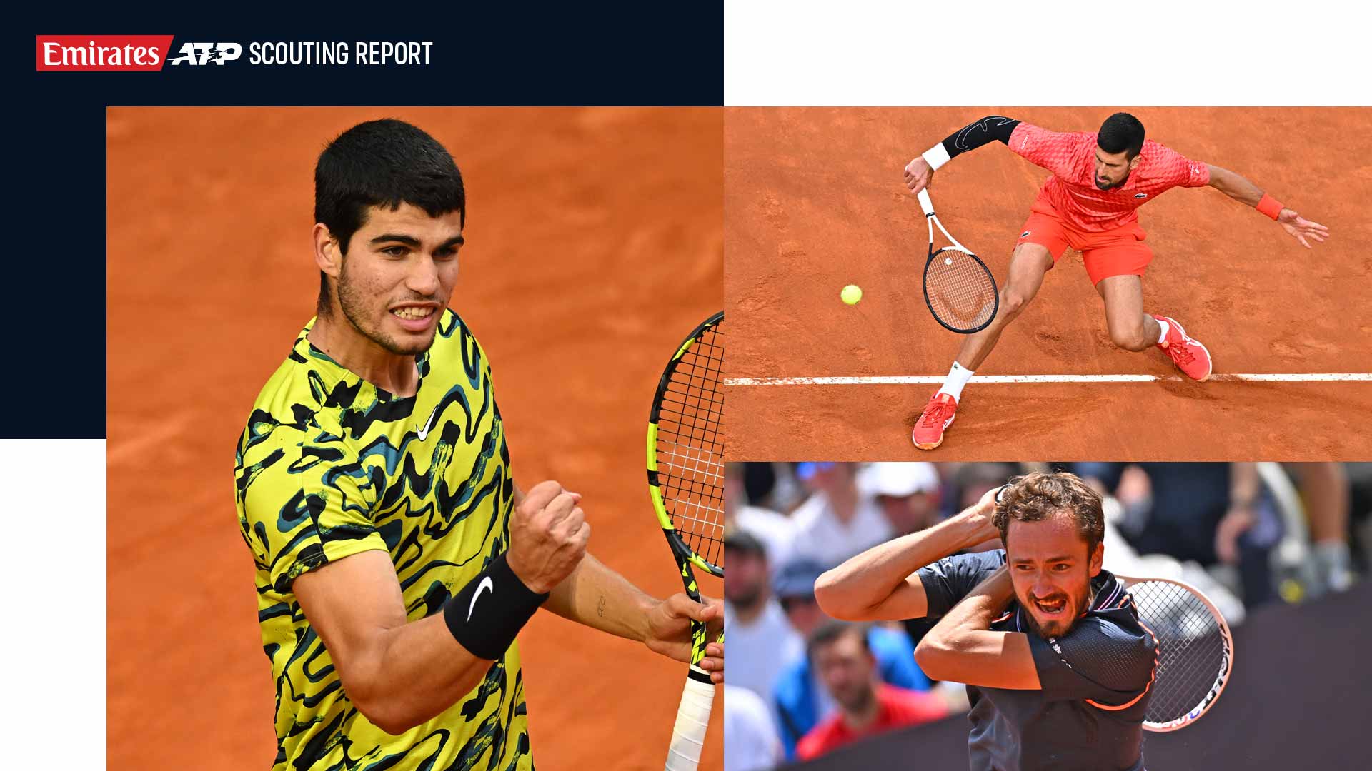 Alcaraz, Medvedev, Djokovic Lead Field At Roland Garros ATP Tour Tennis