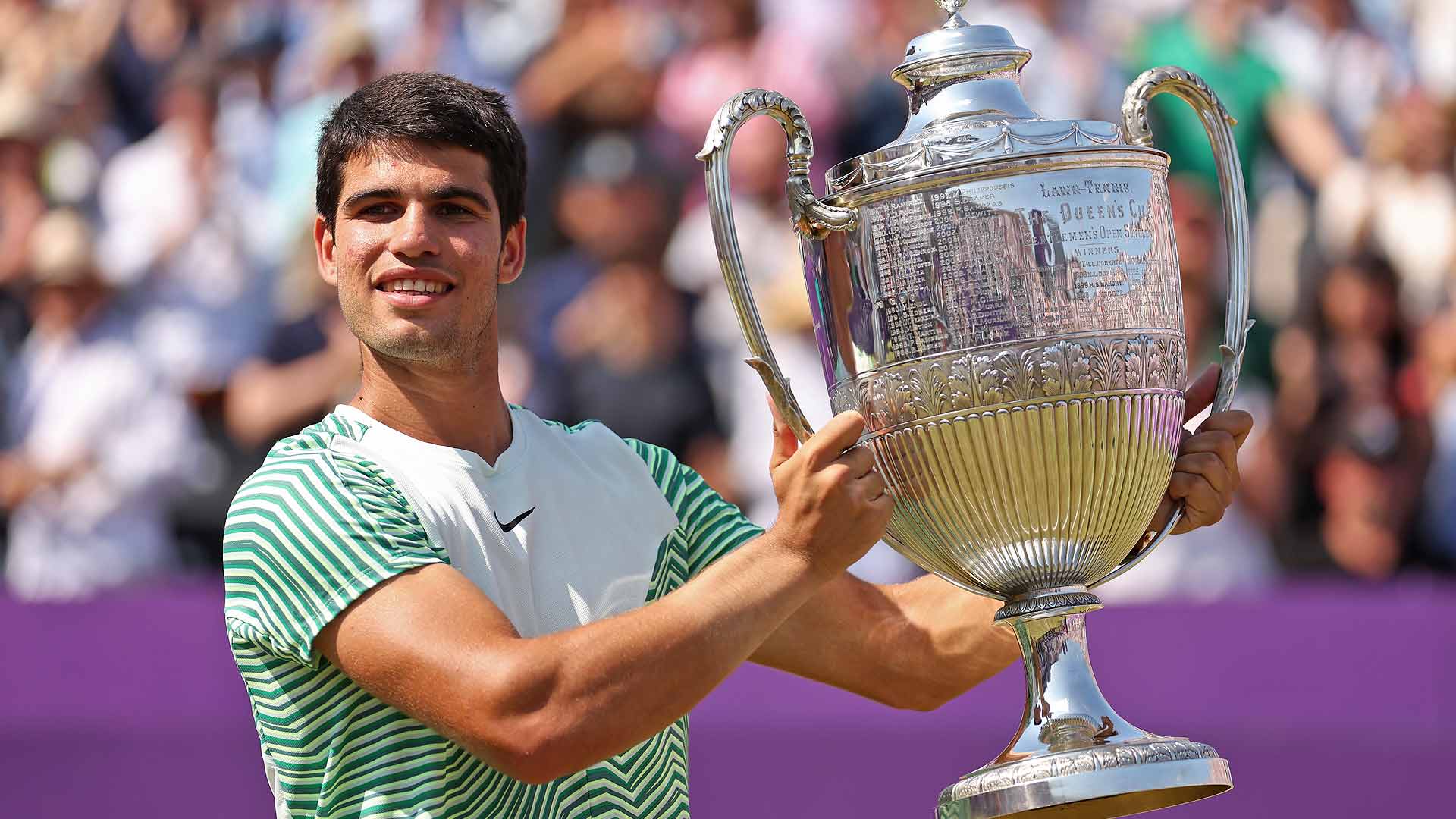 Carlos Alcaraz Wins Queens Club Title, Earns Return To World No