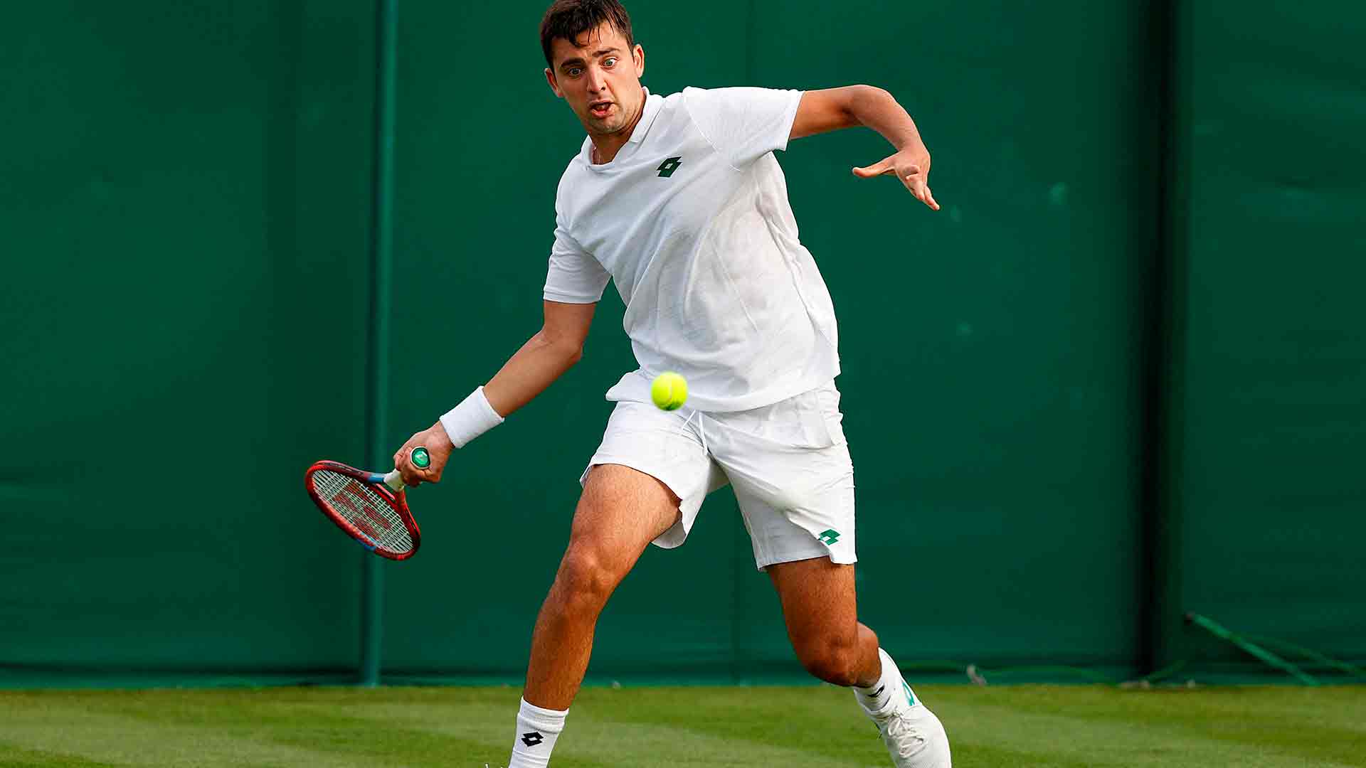 Tomás Barrios Vera participó por primera vez en el cuadro principal de Wimbledon en 2021.