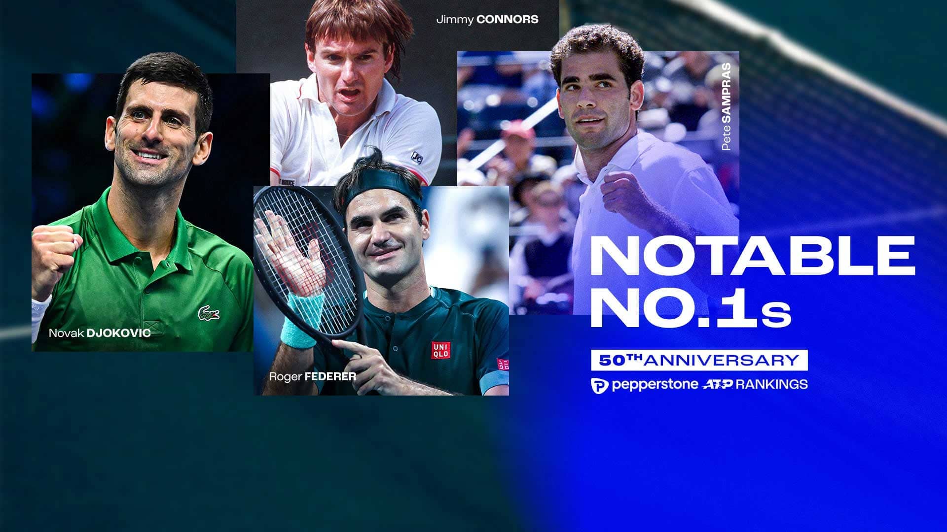 Notable No. 1s In 50 Years Of Pepperstone ATP Rankings (Part 1), ATP Tour
