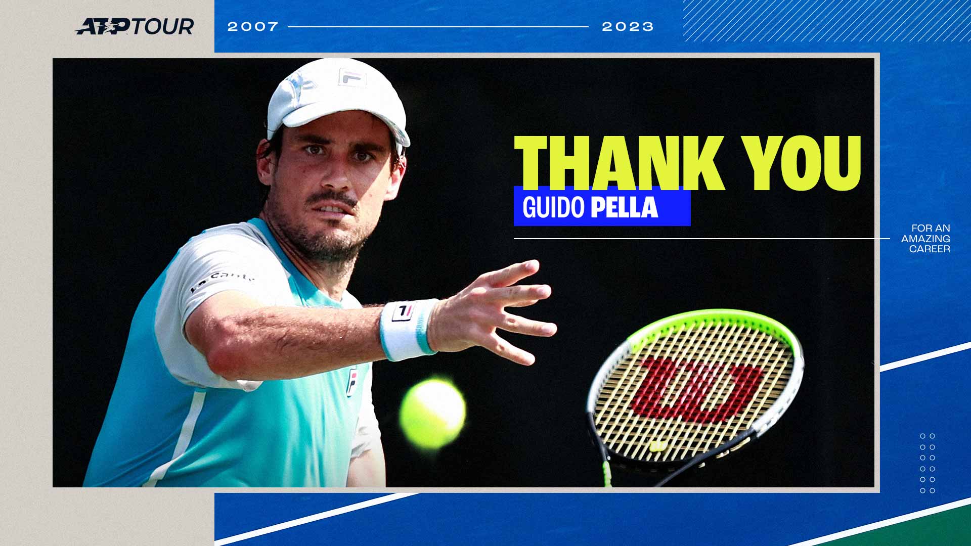 Guido Pella climbed as high as No. 20 in the Pepperstone ATP Rankings.