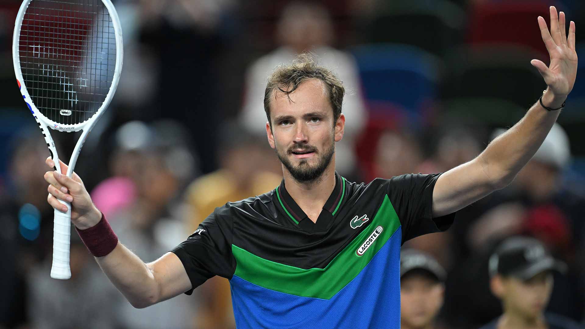 Daniil Medvedev Claims 60 Wins, Stefanos Tsitsipas Wins In Shanghai ATP Tour Tennis