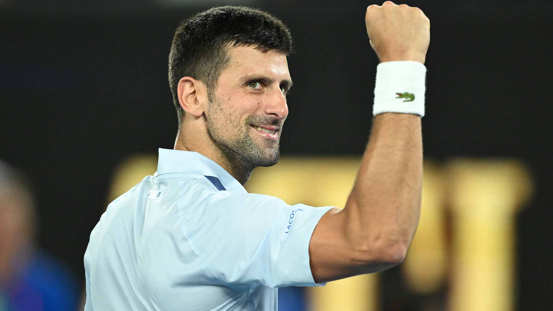 Novak Djokovic loses just three games in his fourth-round victory against Adrian Mannarino in Melbourne.