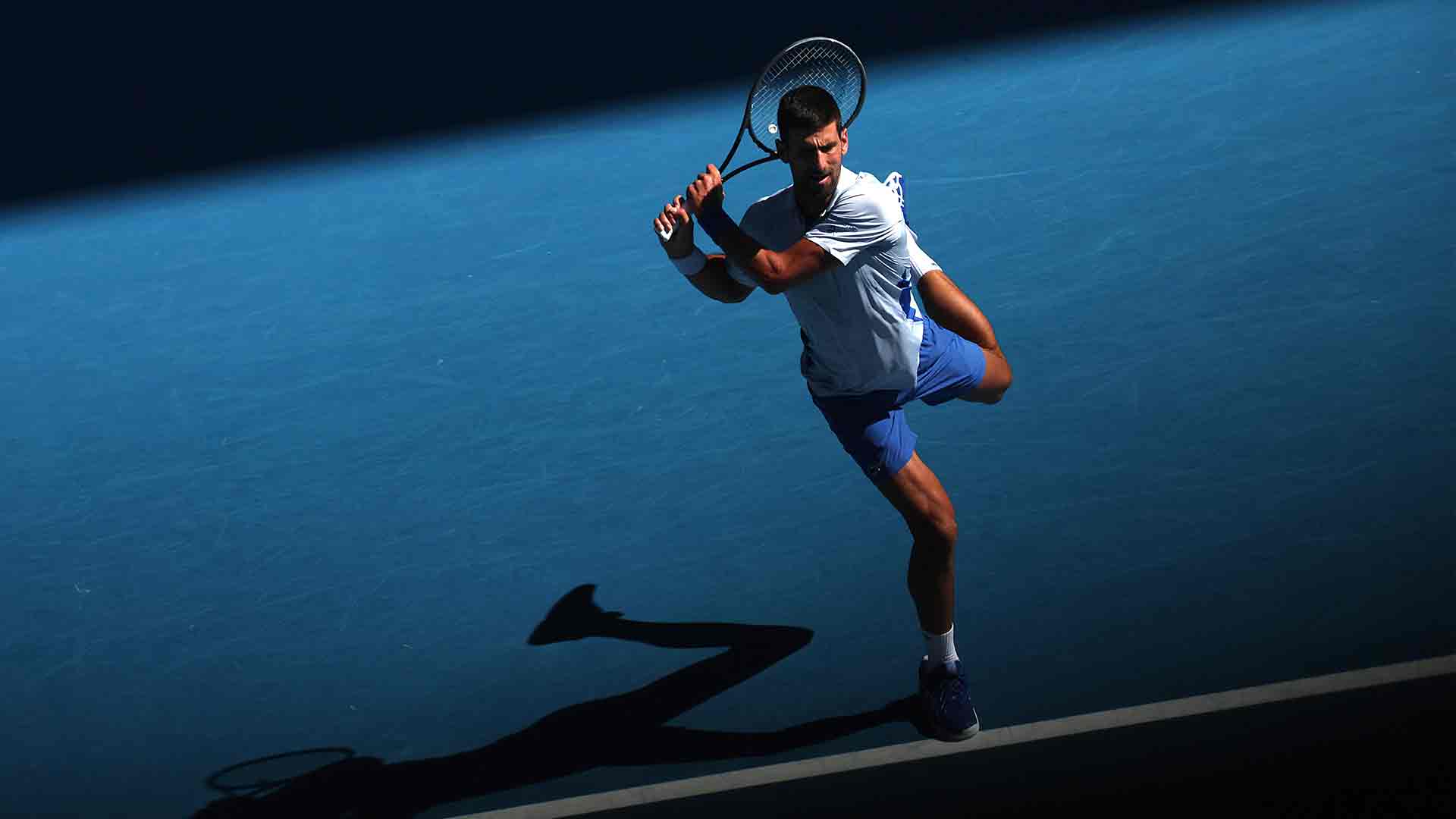 Novak Djokovic se enfrentó a Taylor Fritz en cuartos de final del Abierto de Australia 2024.