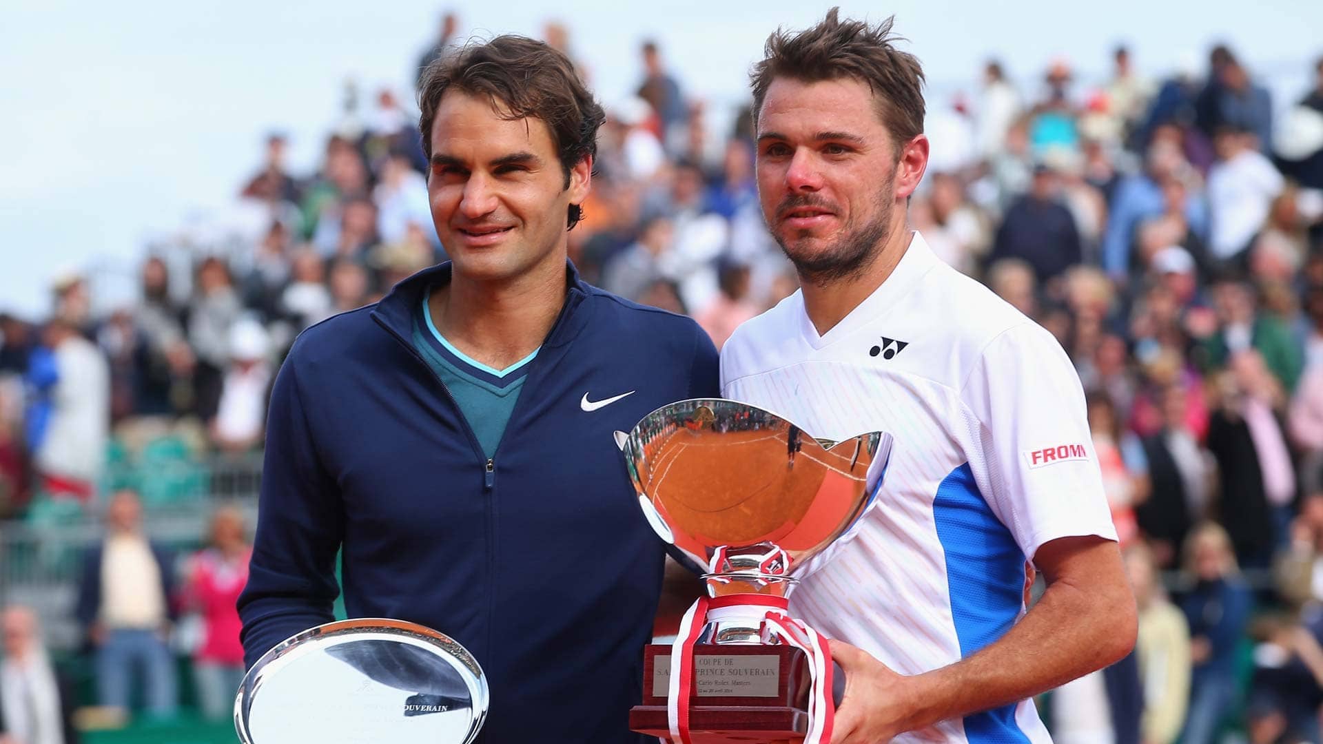 Stan Wawrinka beat Roger Federer in an all-Swiss final at the 2014 Rolex Monte-Carlo Masters.