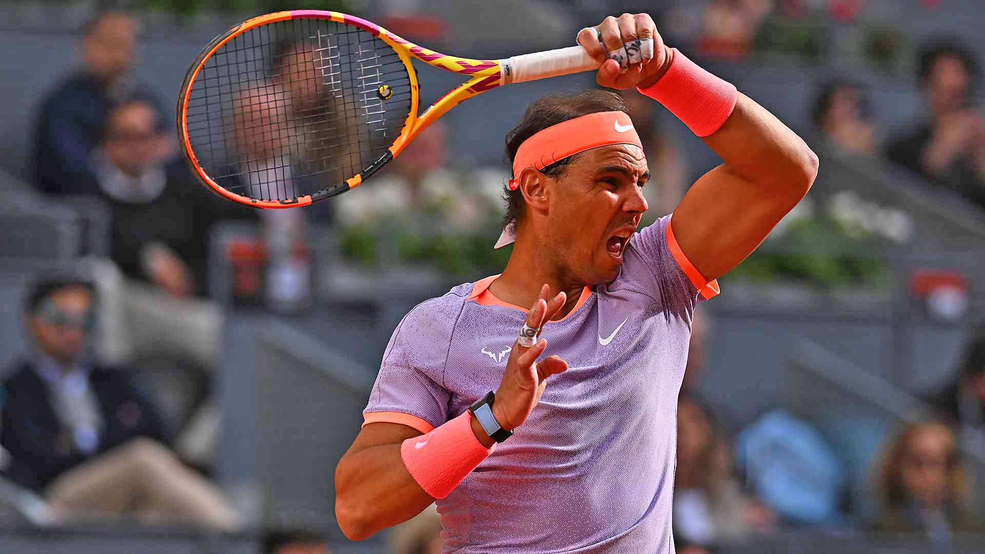 Rafael Nadal defeats Darwin Blanch in straight sets Thursday at the Caja Magica.