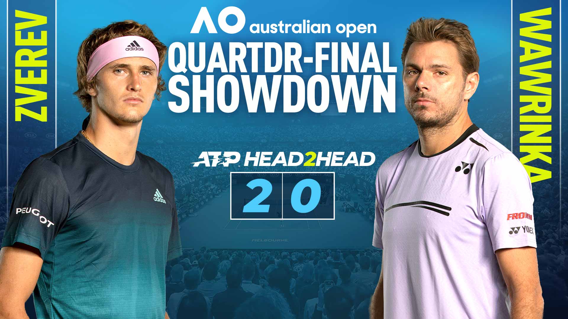 Qf Preview Alexander Zverev Seeks Slam Breakthrough Against Resurgent Stan Wawrinka Australian Open Atp Tour The Union Journal