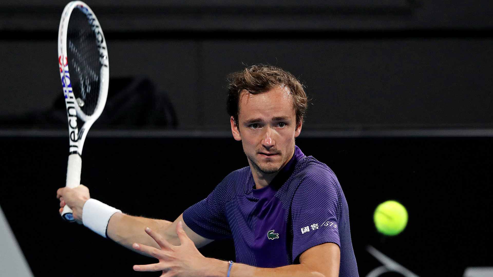 Daniil Medvedev in action at the 2023 Adelaide International-1.