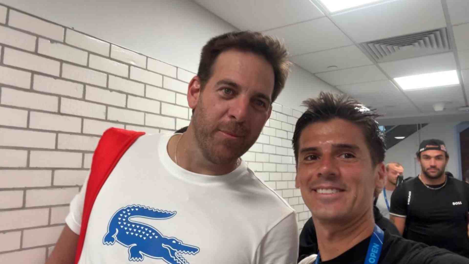 Juan Martín del Potro, uno de los invitados en el vlog de Federico Coria en el US Open.