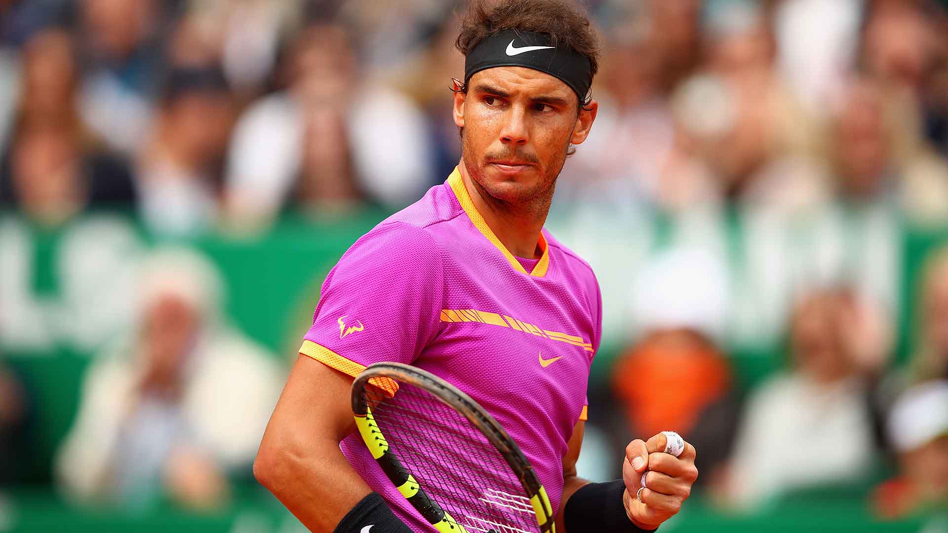 Rafael Nadal battles Albert Ramos-Vinolas in the Monte-Carlo Rolex Masters final.