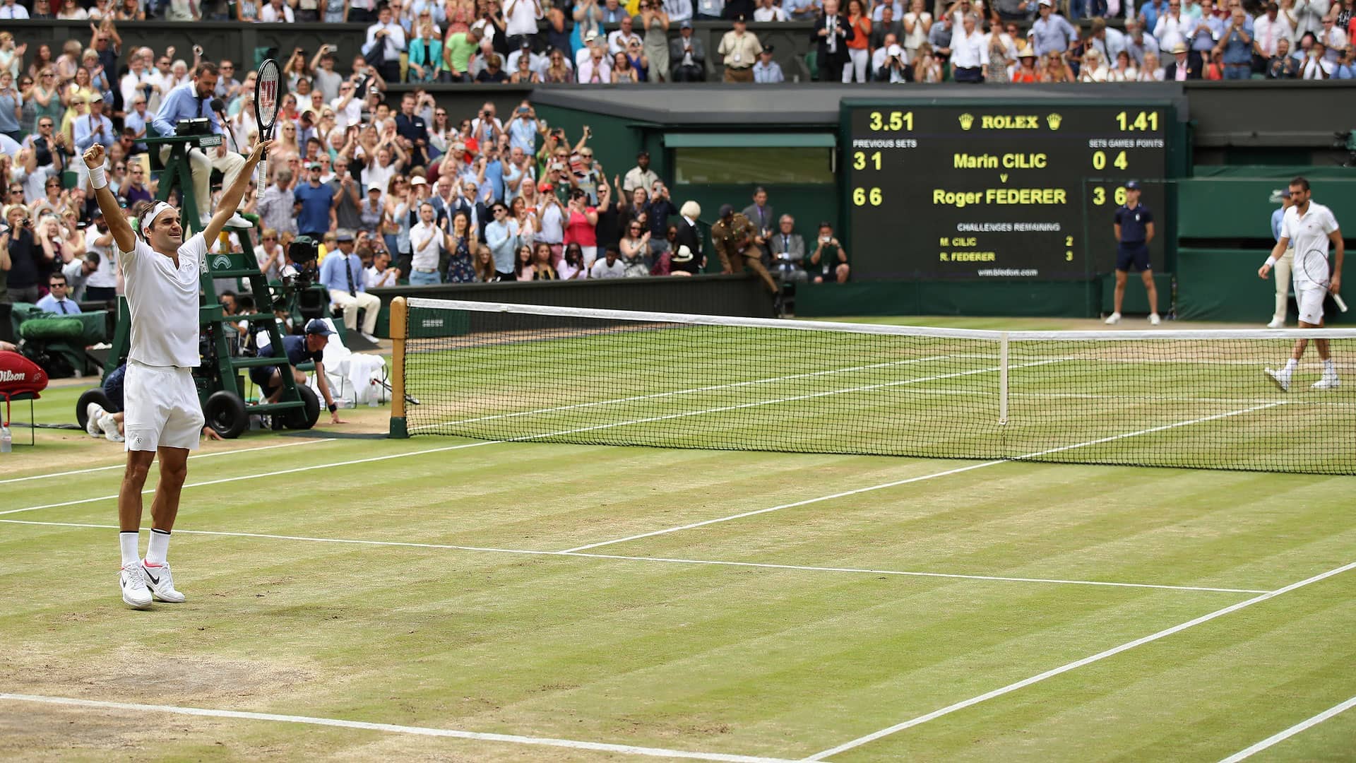 Eight-time champion Roger Federer, who is No. 2 in the ATP Rankings, will be the top seed for Wimbledon in 2018.