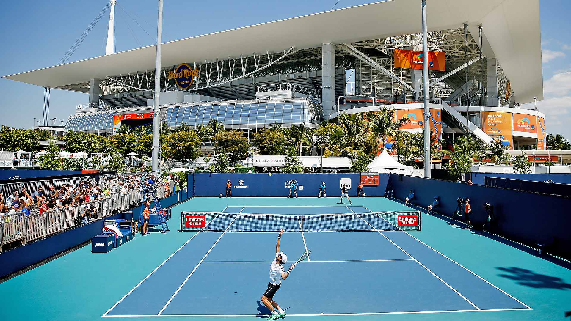 The 2025 Miami Open presented by Itau will be held from 19-30 March at the Hard Rock Stadium.