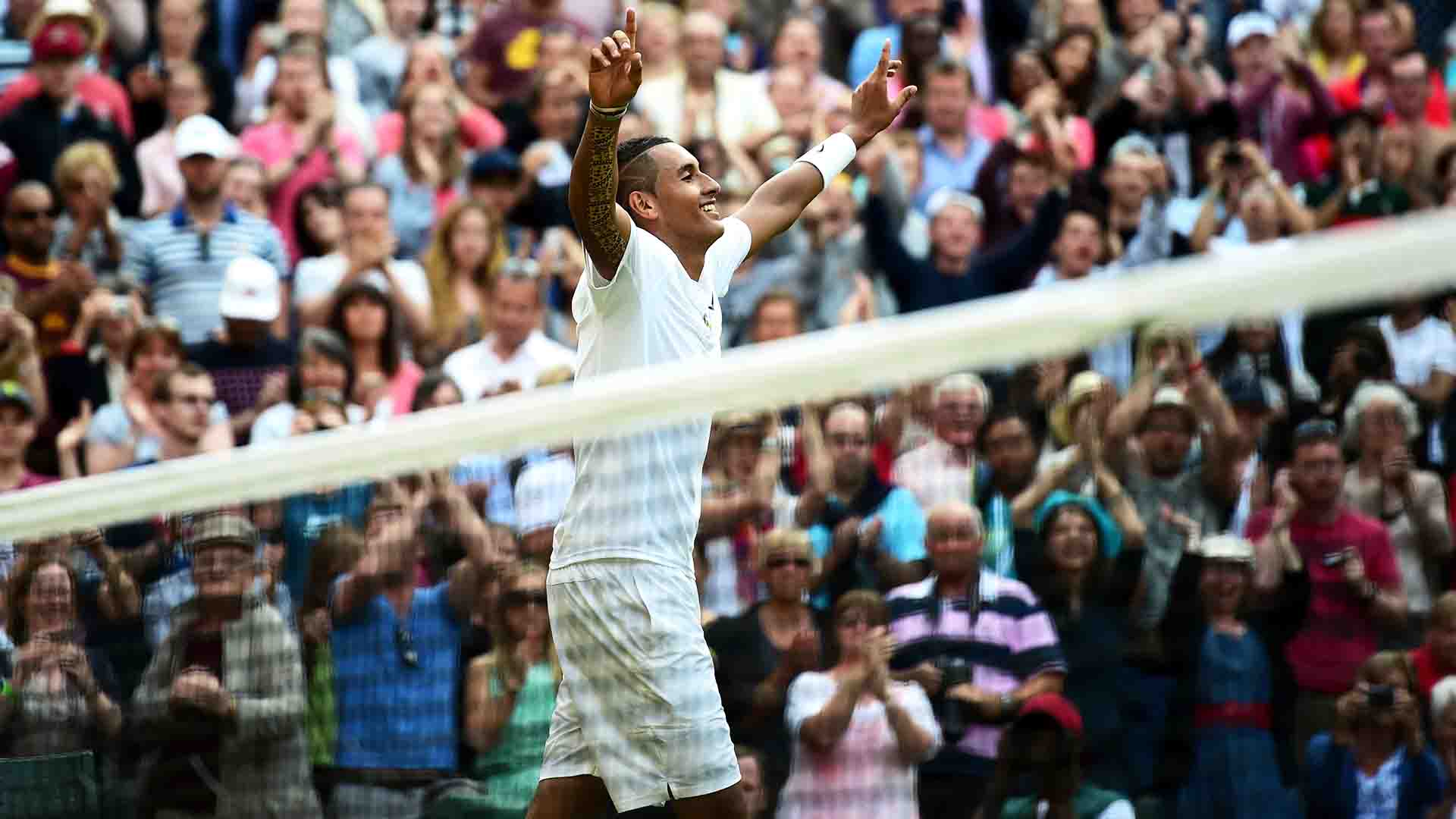 <a href='https://www.atptour.com/es/players/nick-kyrgios/ke17/overview'>Nick Kyrgios</a> made his <a href='https://www.atptour.com/es/tournaments/wimbledon/540/overview'>Wimbledon</a> debut in 2014.