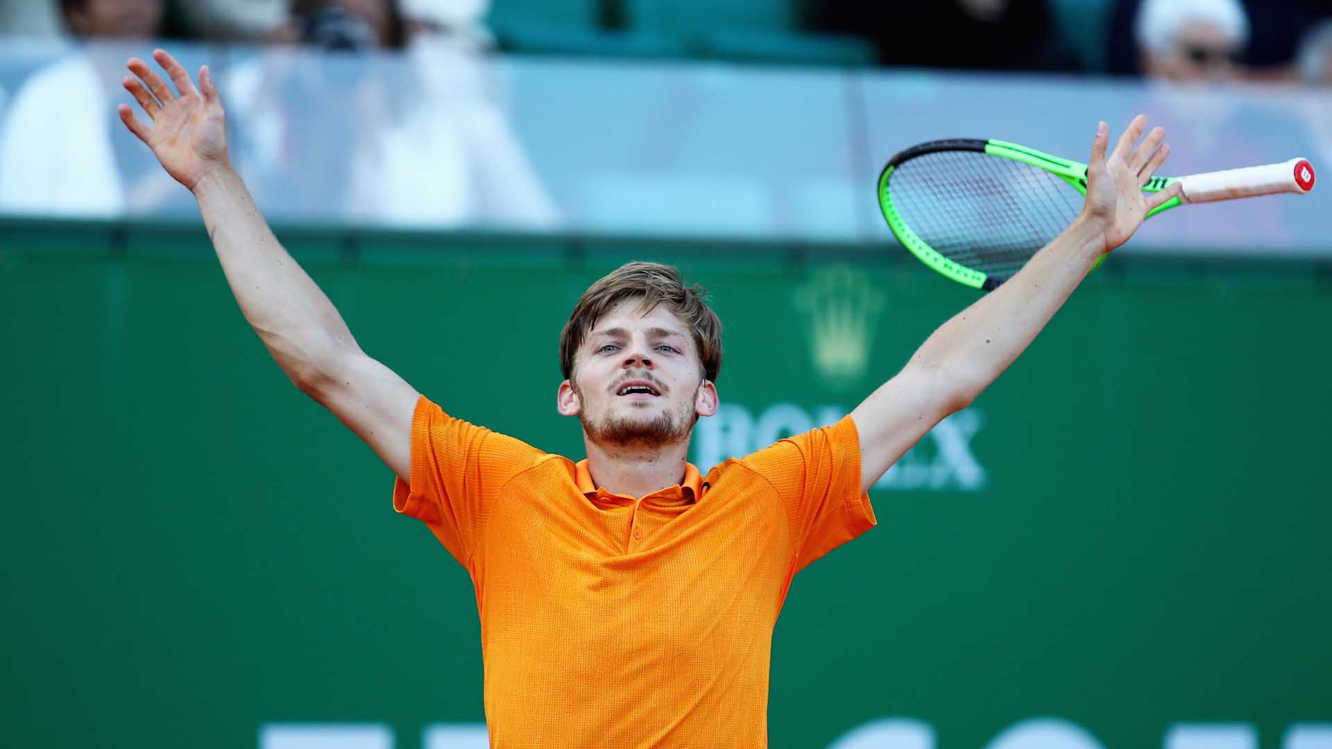 <a href='https://www.atptour.com/en/players/david-goffin/gb88/overview'>David Goffin</a> defeated <a href='https://www.atptour.com/en/players/novak-djokovic/d643/overview'>Novak Djokovic</a> for the first time at the 2017 <a href='https://www.atptour.com/en/tournaments/monte-carlo/410/overview'>Rolex Monte-Carlo Masters</a>.
