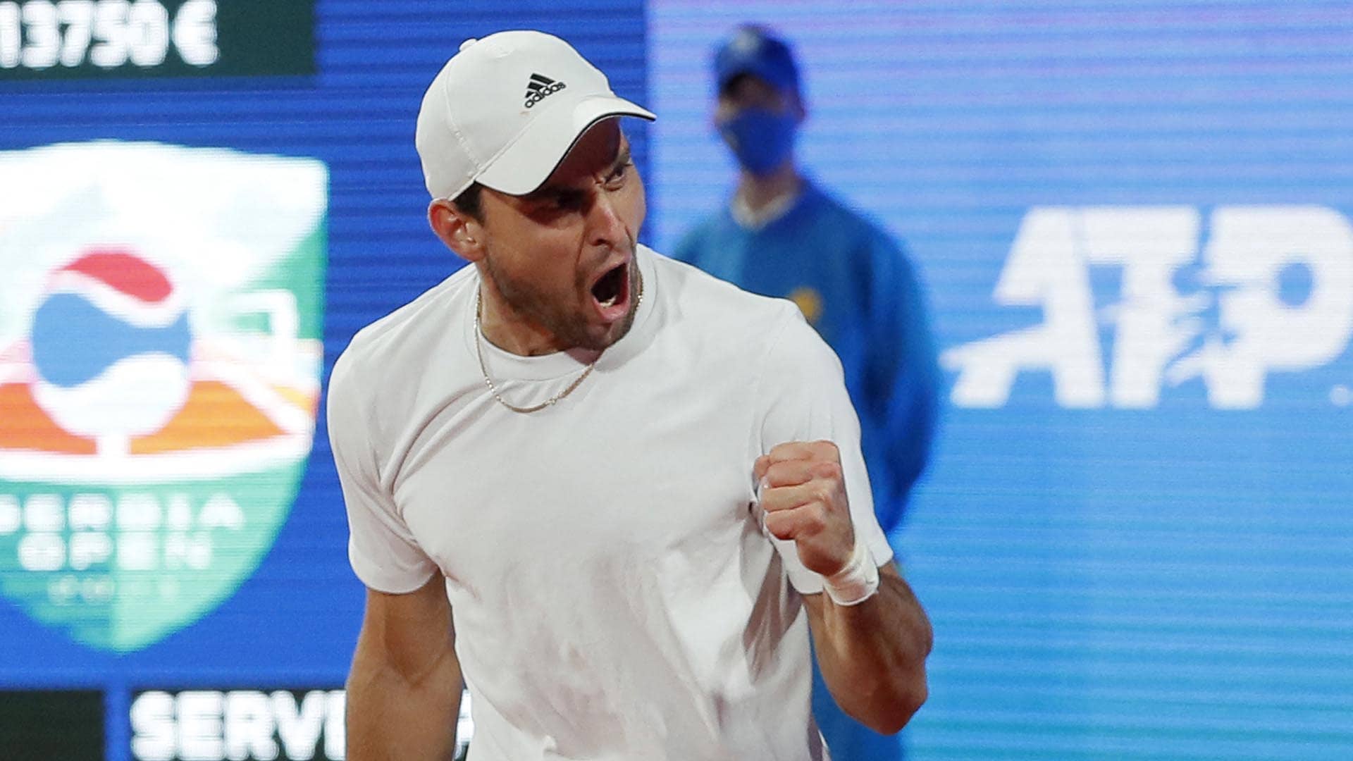 Aslan Karatsev reaches his second ATP Tour final with an upset over World No. 1 Novak Djokovic at the Serbia Open.