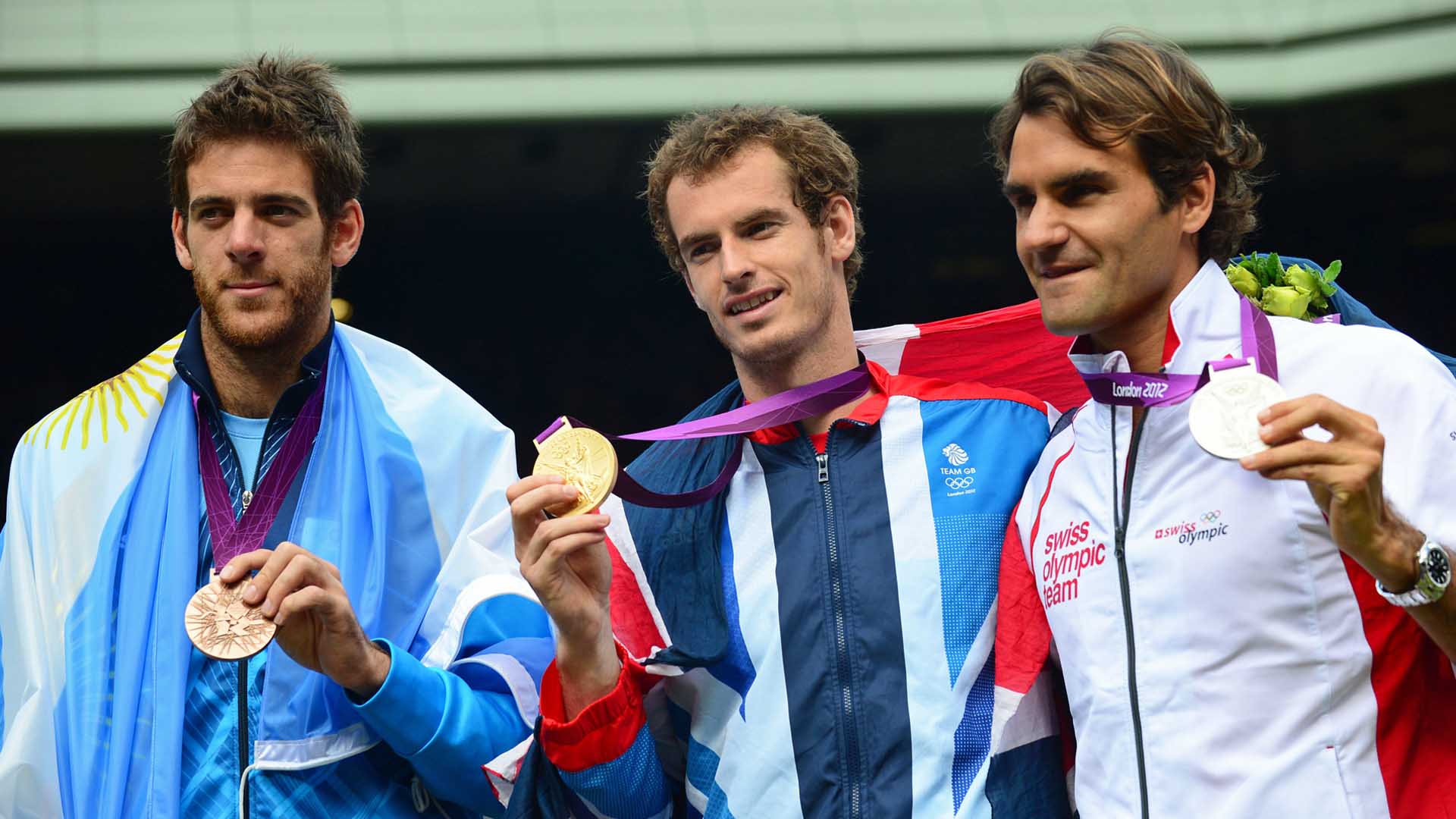 <a href='https://www.atptour.com/es/players/juan-martin/m0ar/overview'>Juan Martin</a> del Potro, <a href='https://www.atptour.com/es/players/andy-murray/mc10/overview'>Andy Murray</a>, <a href='https://www.atptour.com/es/players/roger-federer/f324/overview'>Roger Federer</a>