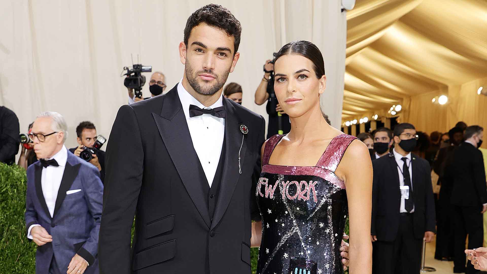 Matteo Berrettini and Ajla Tomljanovic were among tennis stars in attendance at the 2021 Met Gala.