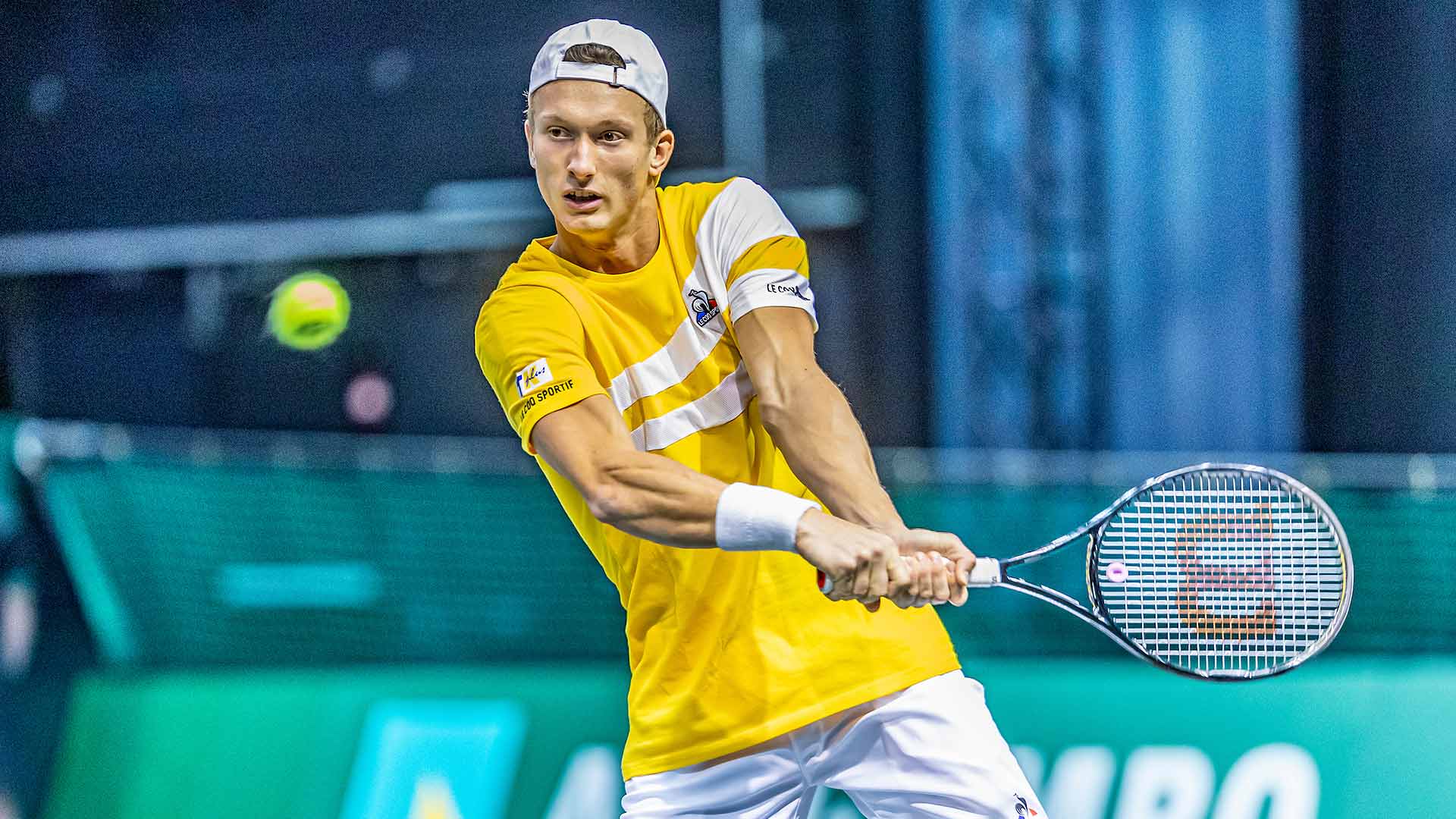 Jiri Lehecka defeats Denis Shapovalov in straight sets on Tuesday in Rotterdam for his first tour-level win.