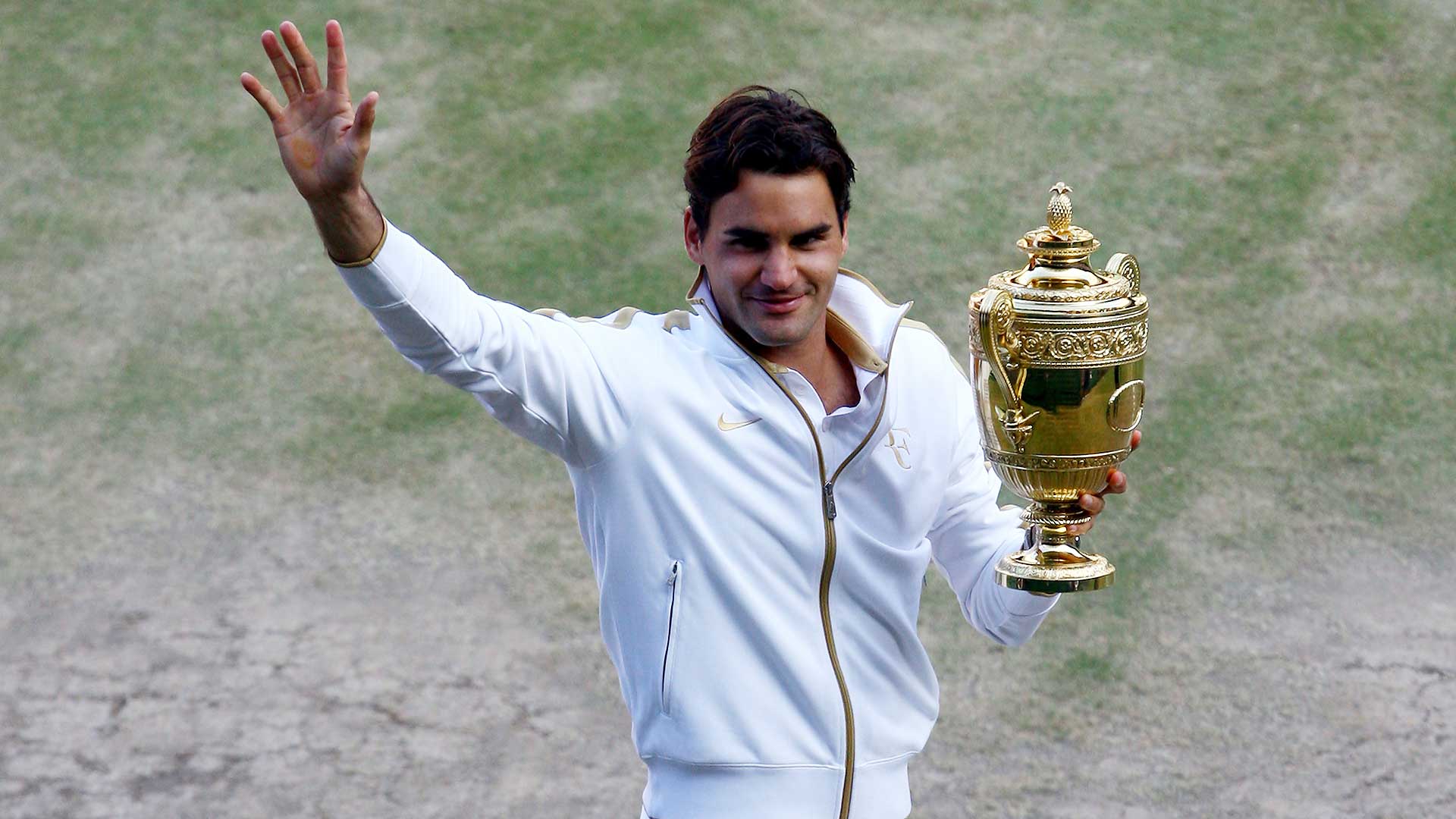 Roger Federer ganó Wimbledon ocho veces, récord en la historia del torneo.