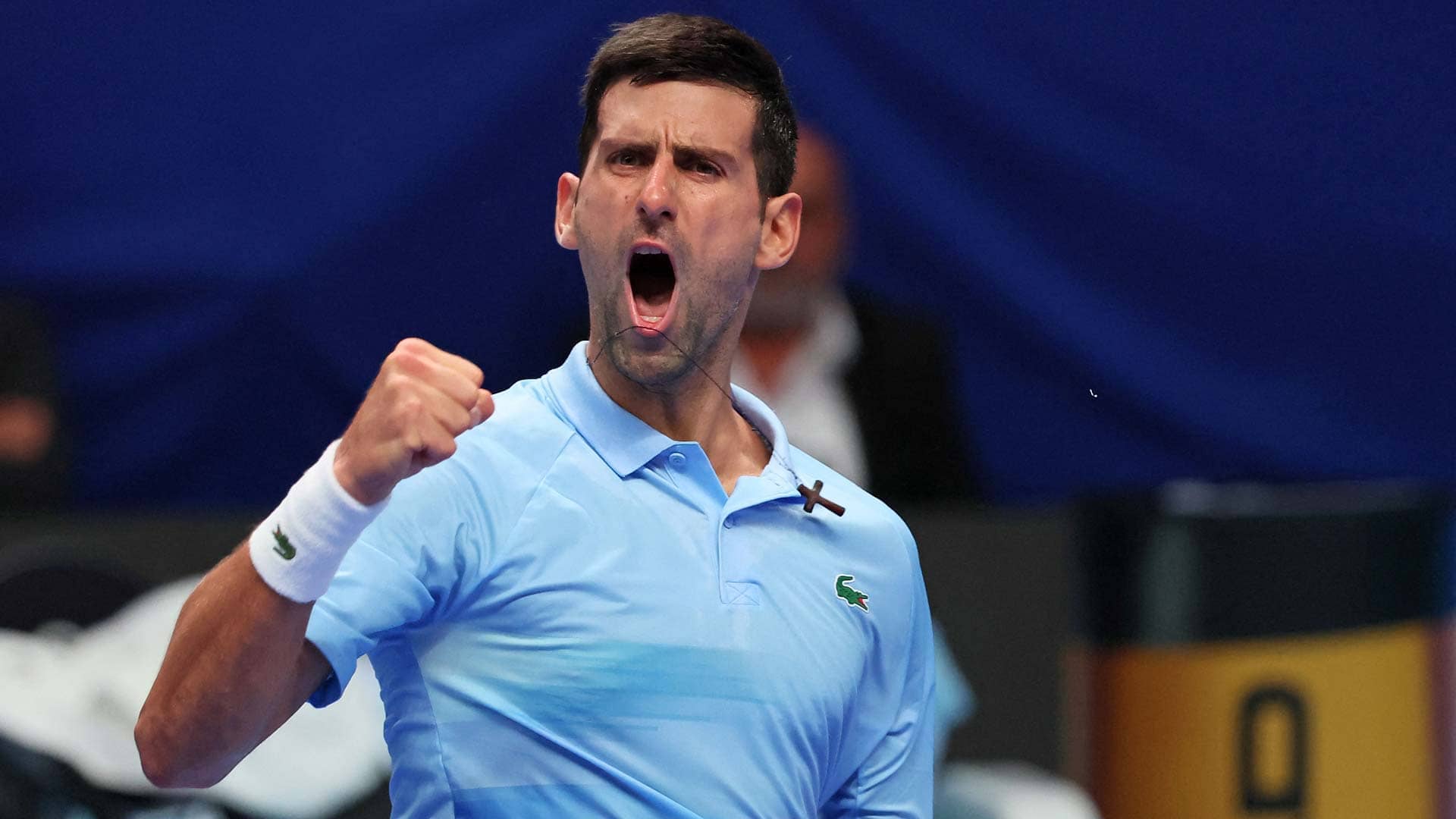 Novak Djokovic downs Roman Safiullin on Saturday in Tel Aviv to reach his 127th tour-level final.
