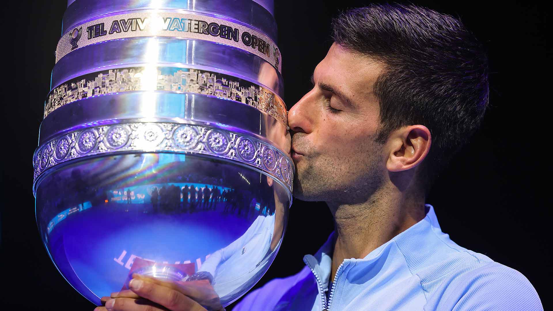 Novak Djokovic secures his 89th tour-level trophy on Sunday in Tel Aviv.