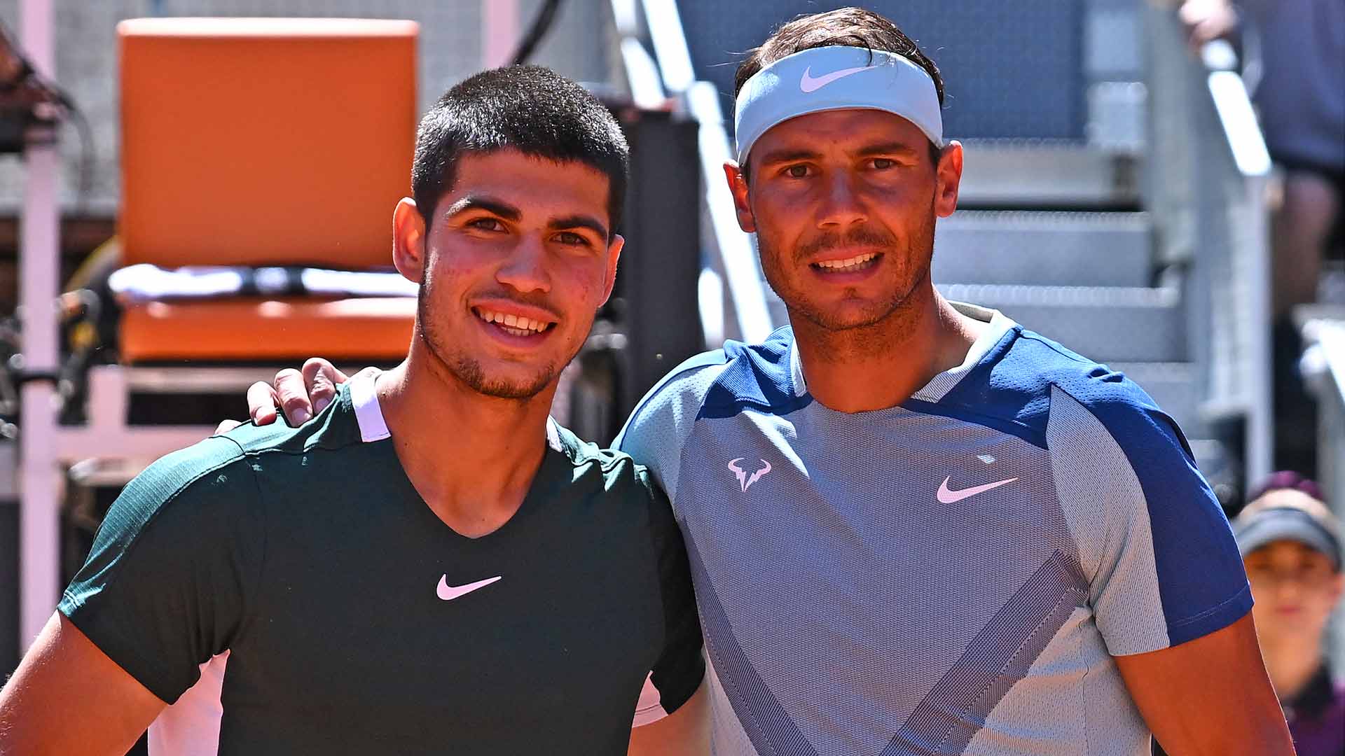 Carlos Alcaraz and Rafael Nadal are the top two players in the Pepperstone ATP Rankings.