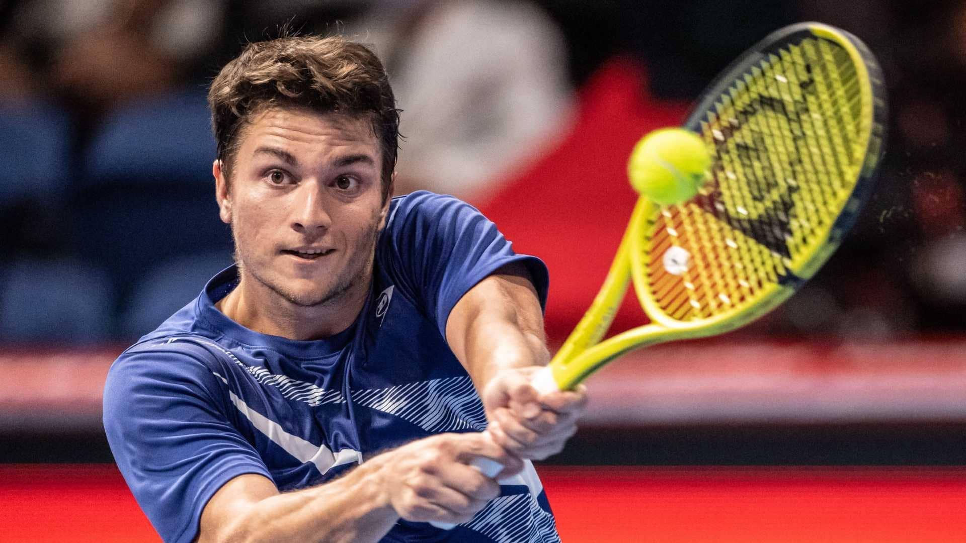 Miomir Kecmanovic defeats home favourite Yoshihito Nishioka in Tokyo on Wednesday,