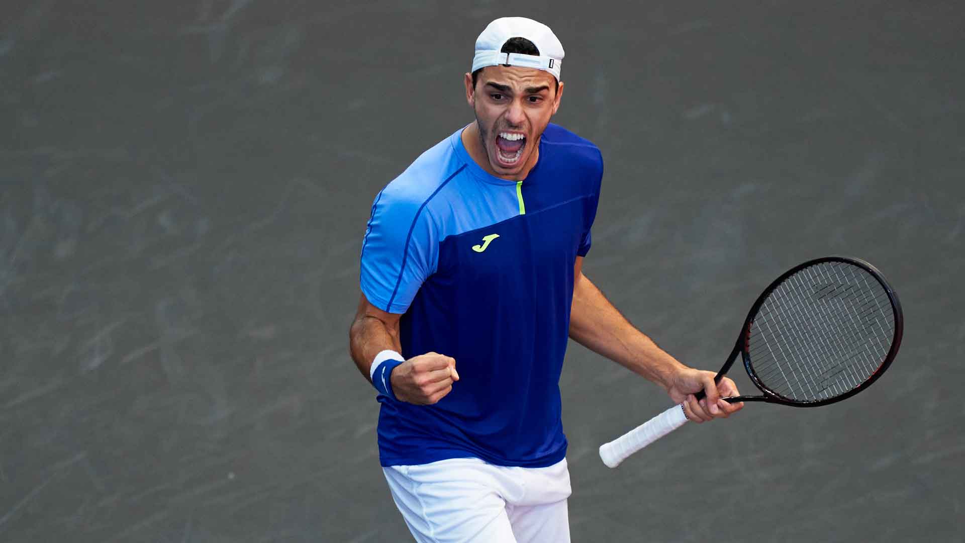 Francisco Cerúndolo volvió a celebrar una victoria este jueves en el Gijón Open.