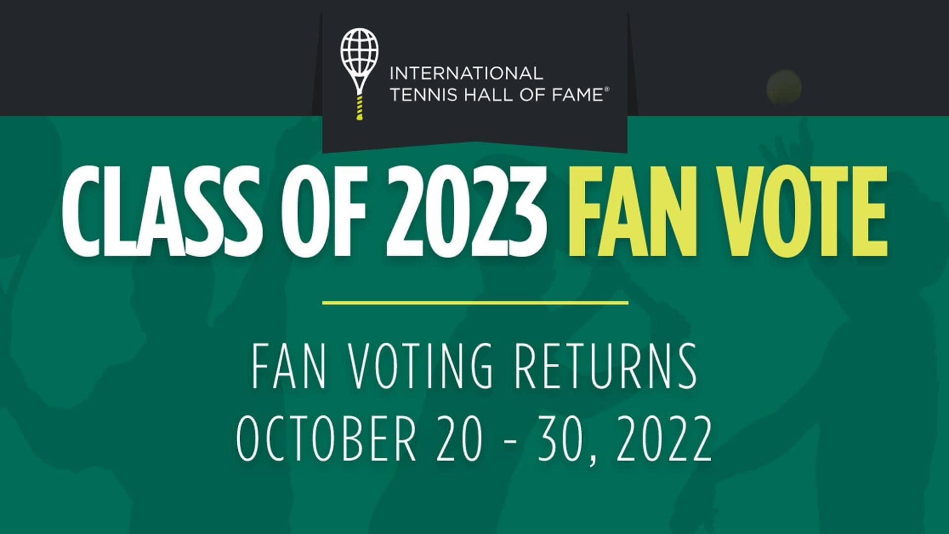 Vote for Class of 2023 inductees to the International Tennis Hall Of Fame.