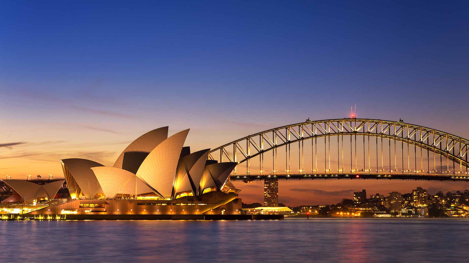 Sydney at sunset