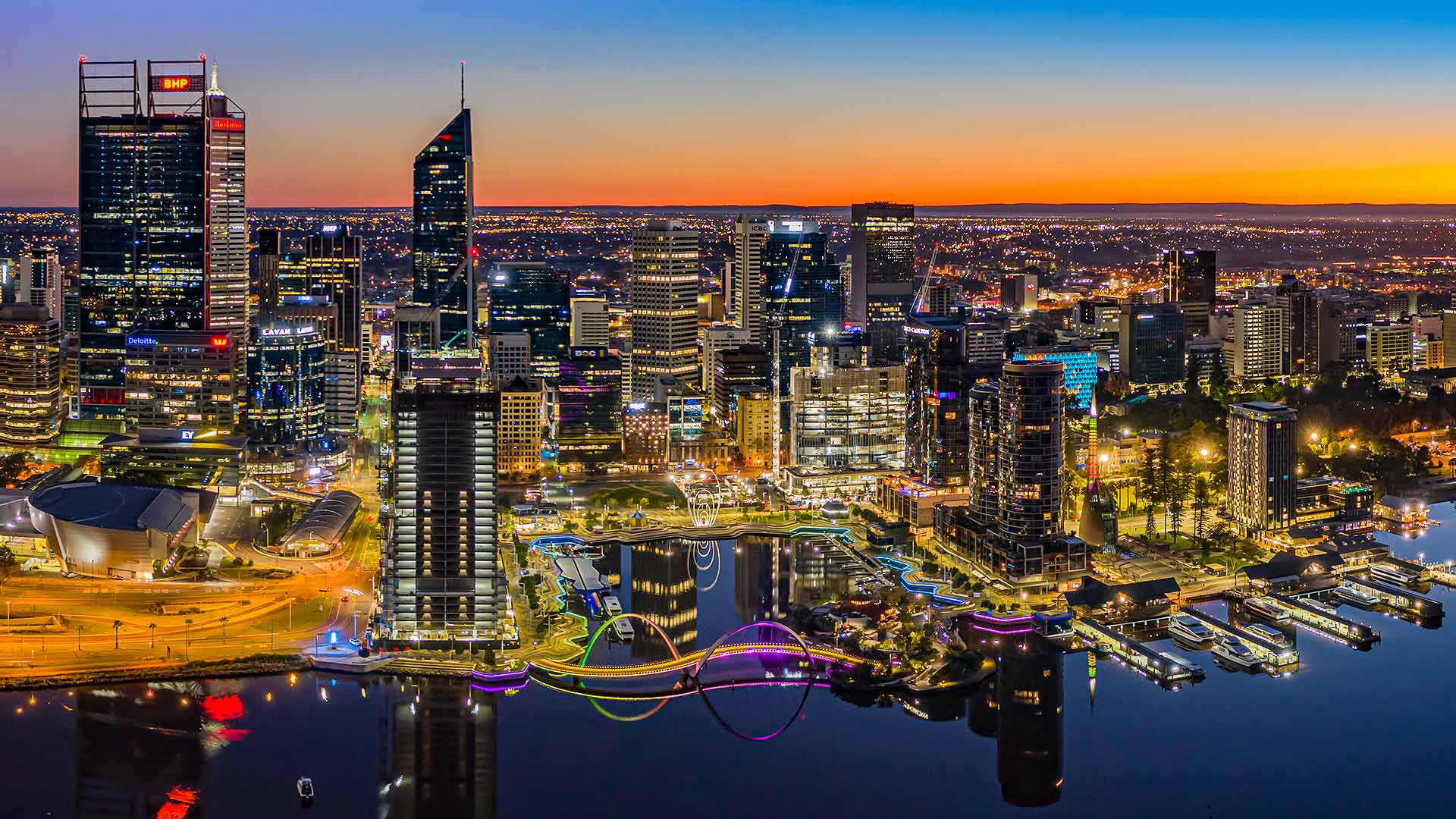 Perth at sunset